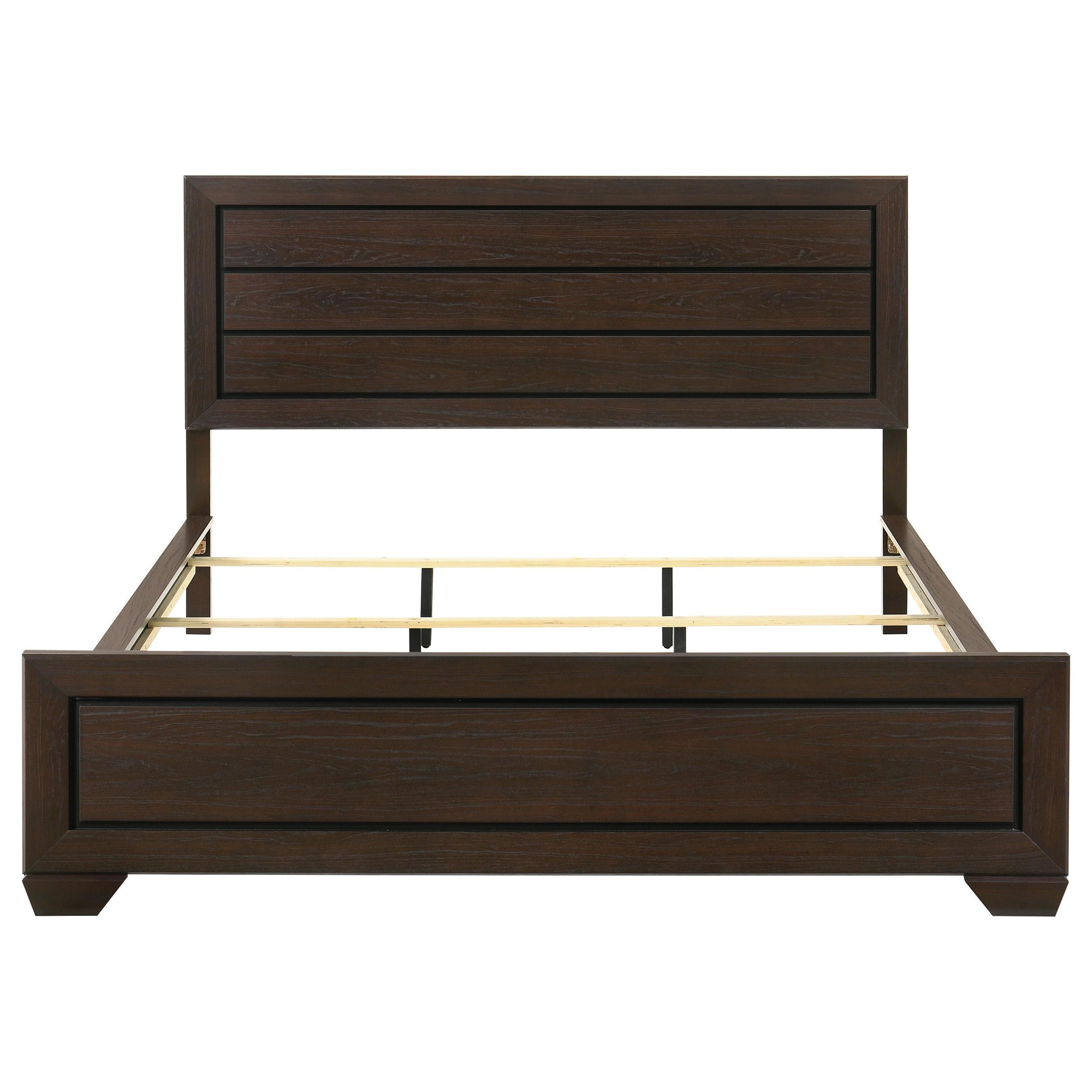  Size_California King --  Kauffman 204391KW Wood California King Panel Bed - Dark Cocoa IMAGE 3