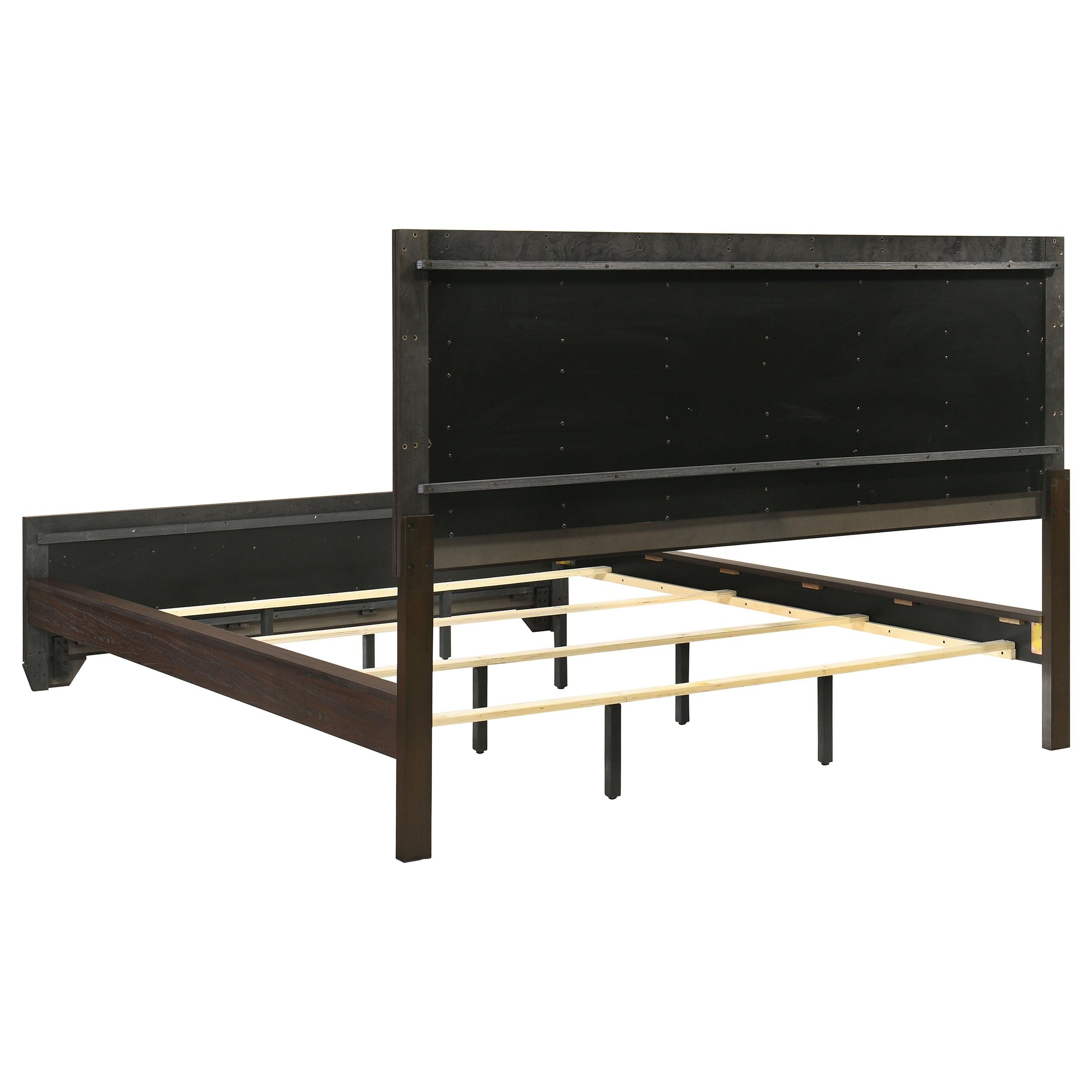  Size_California King --  Kauffman 204391KW Wood California King Panel Bed - Dark Cocoa IMAGE 7