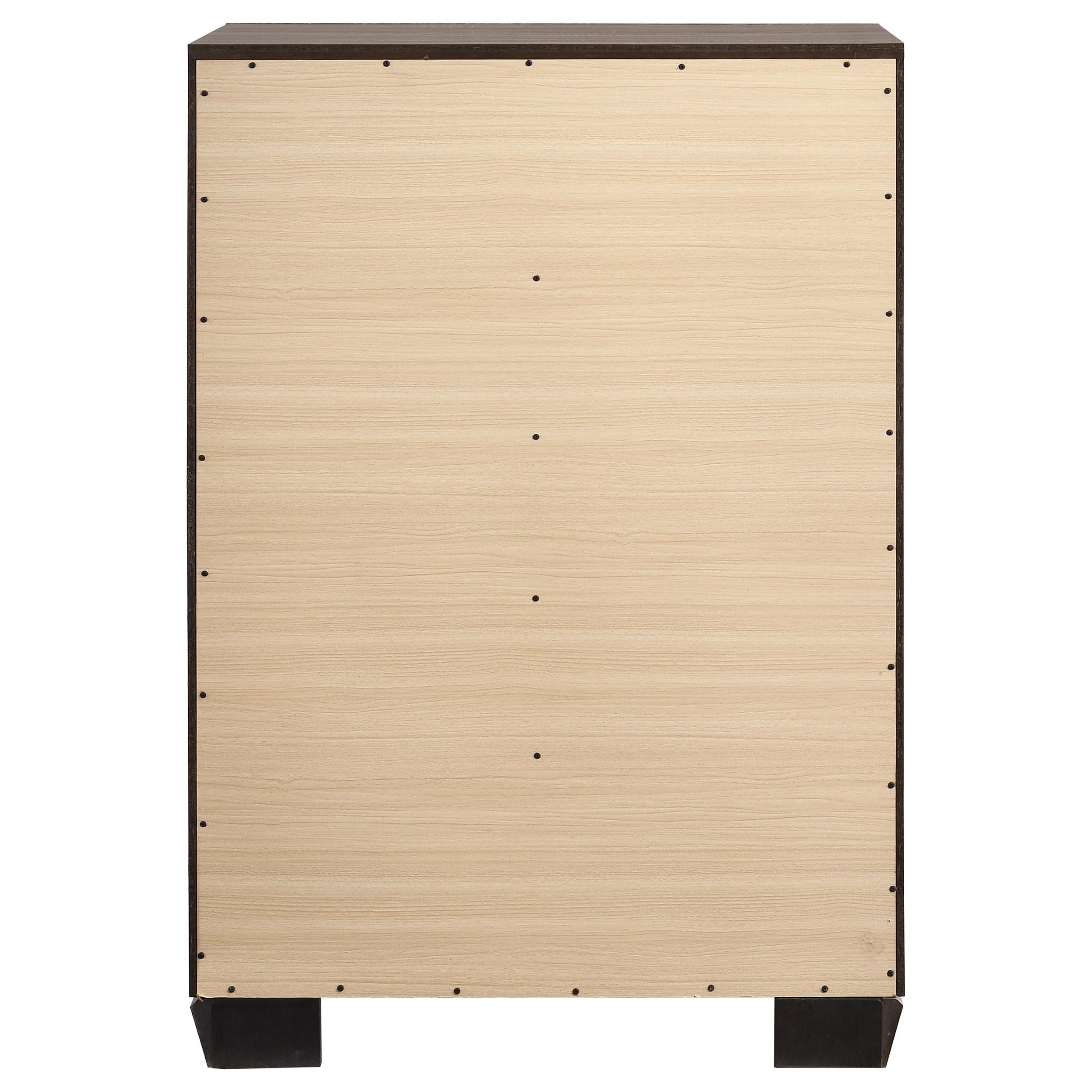  Coaster Furniture Kauffman 204195 5-Drawer Bedroom Chest - Washed Taupe IMAGE 6