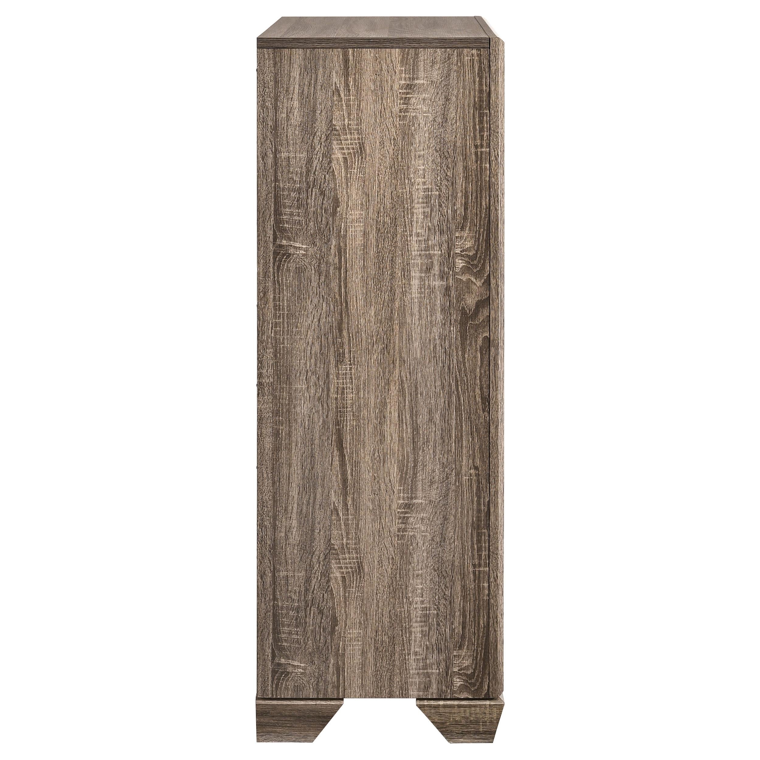  Coaster Furniture Kauffman 204195 5-Drawer Bedroom Chest - Washed Taupe IMAGE 8