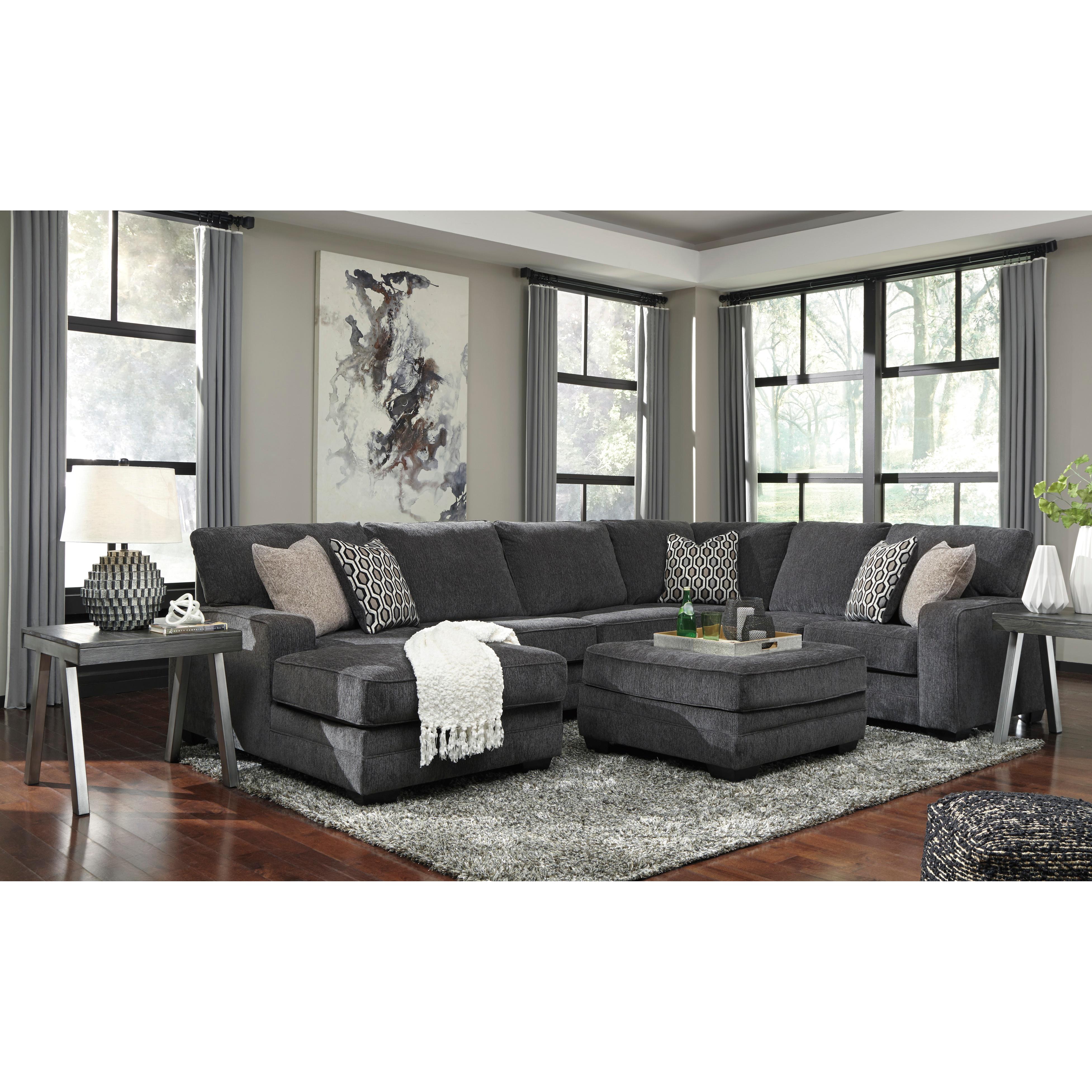  Benchcraft Tracling Fabric Ottoman 7260008 IMAGE 5