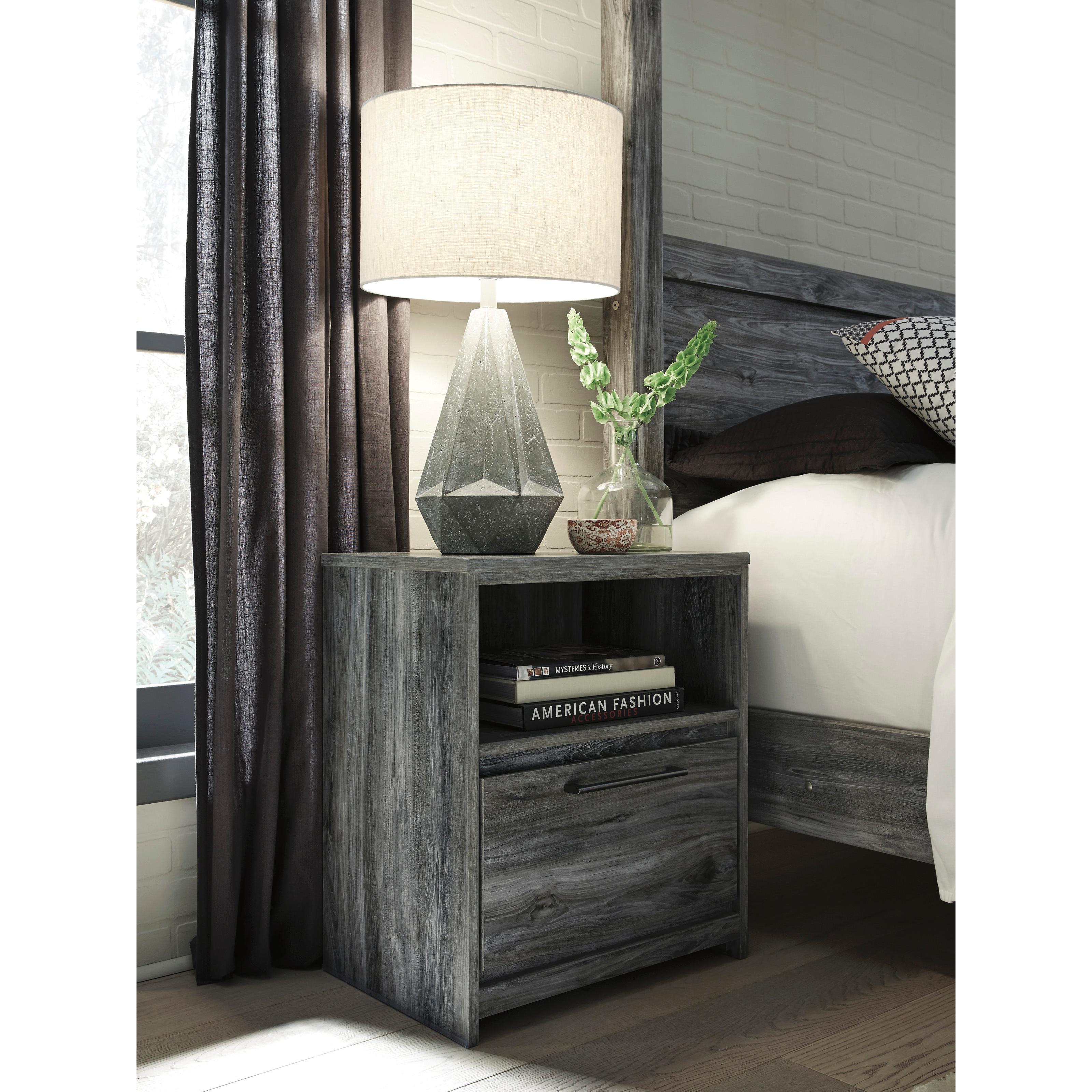  Signature Design by Ashley Baystorm 1-Drawer Nightstand B221-91 IMAGE 2