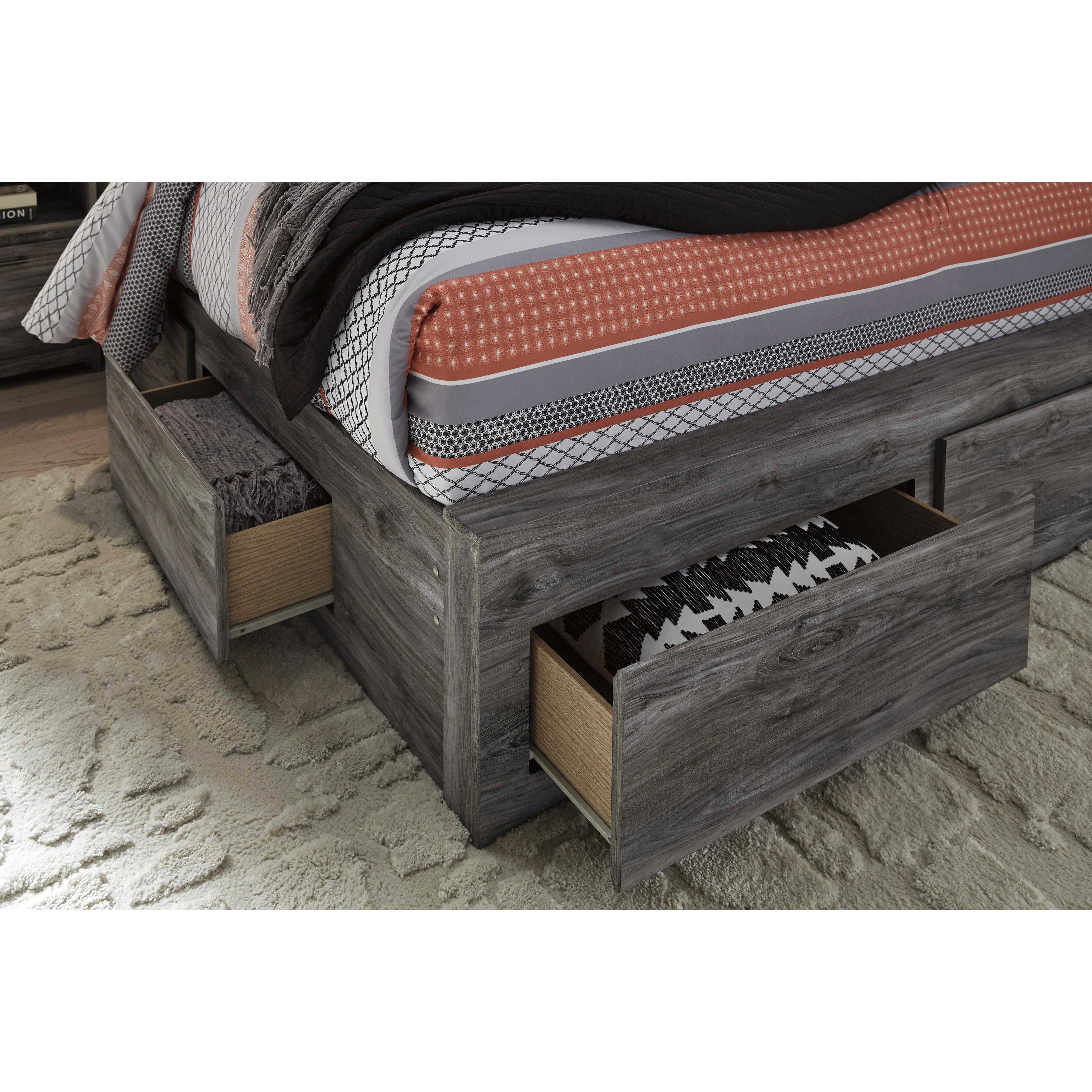  Size_Queen --  Signature Design by Ashley Baystorm Panel Bed with Storage IMAGE 3