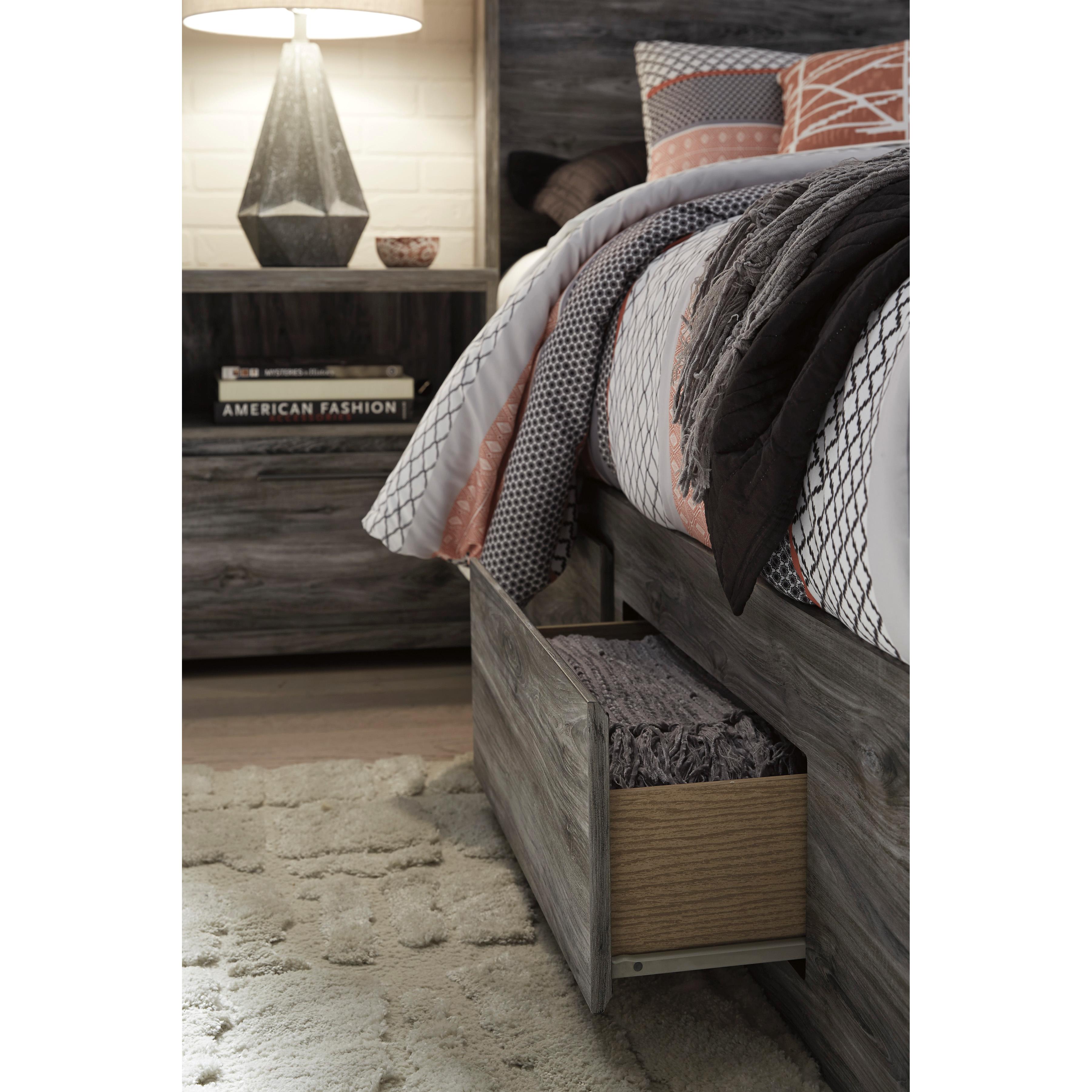  Size_Queen --  Signature Design by Ashley Baystorm Panel Bed with Storage IMAGE 4