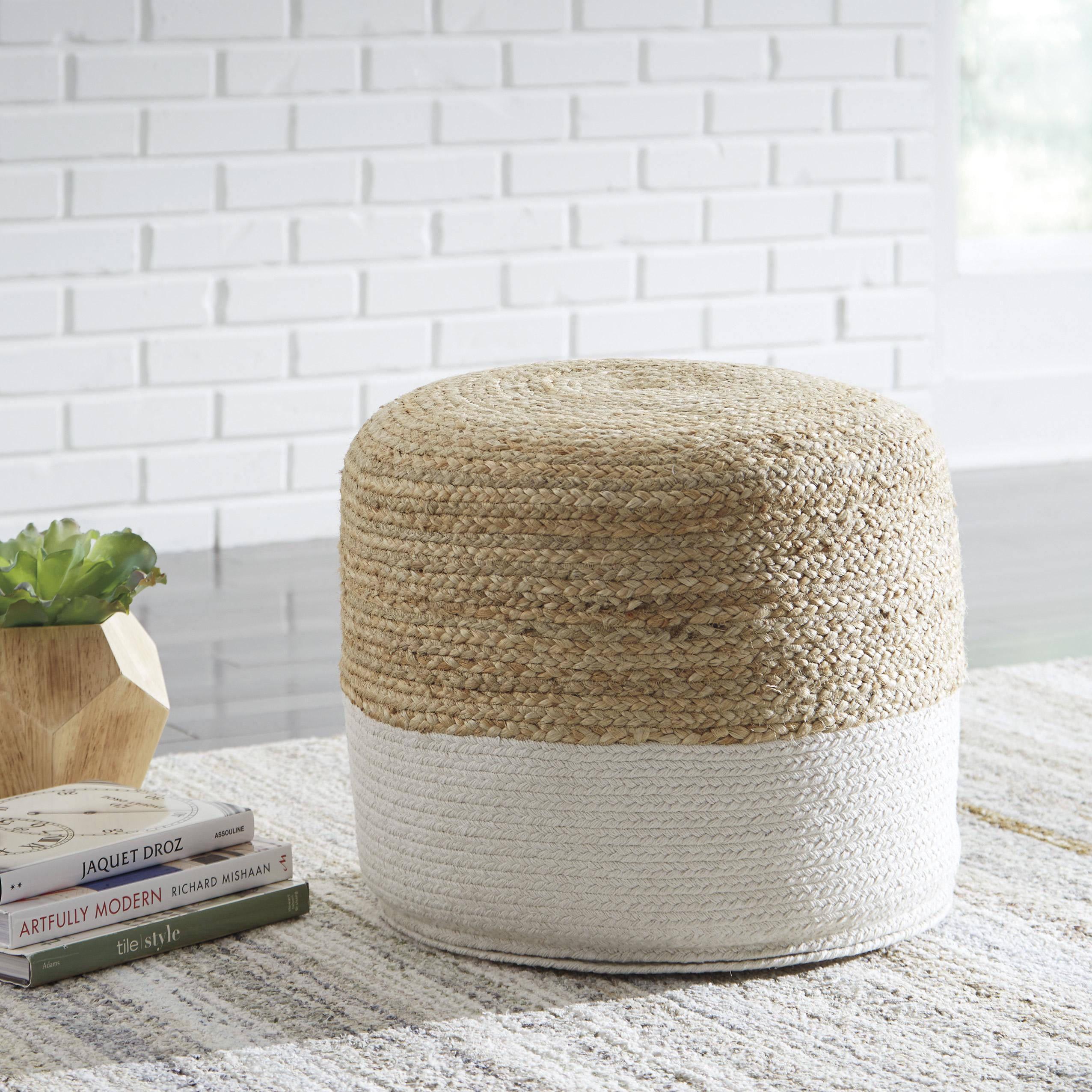 Signature Design by Ashley Sweed Valley A1000420 Pouf IMAGE 2