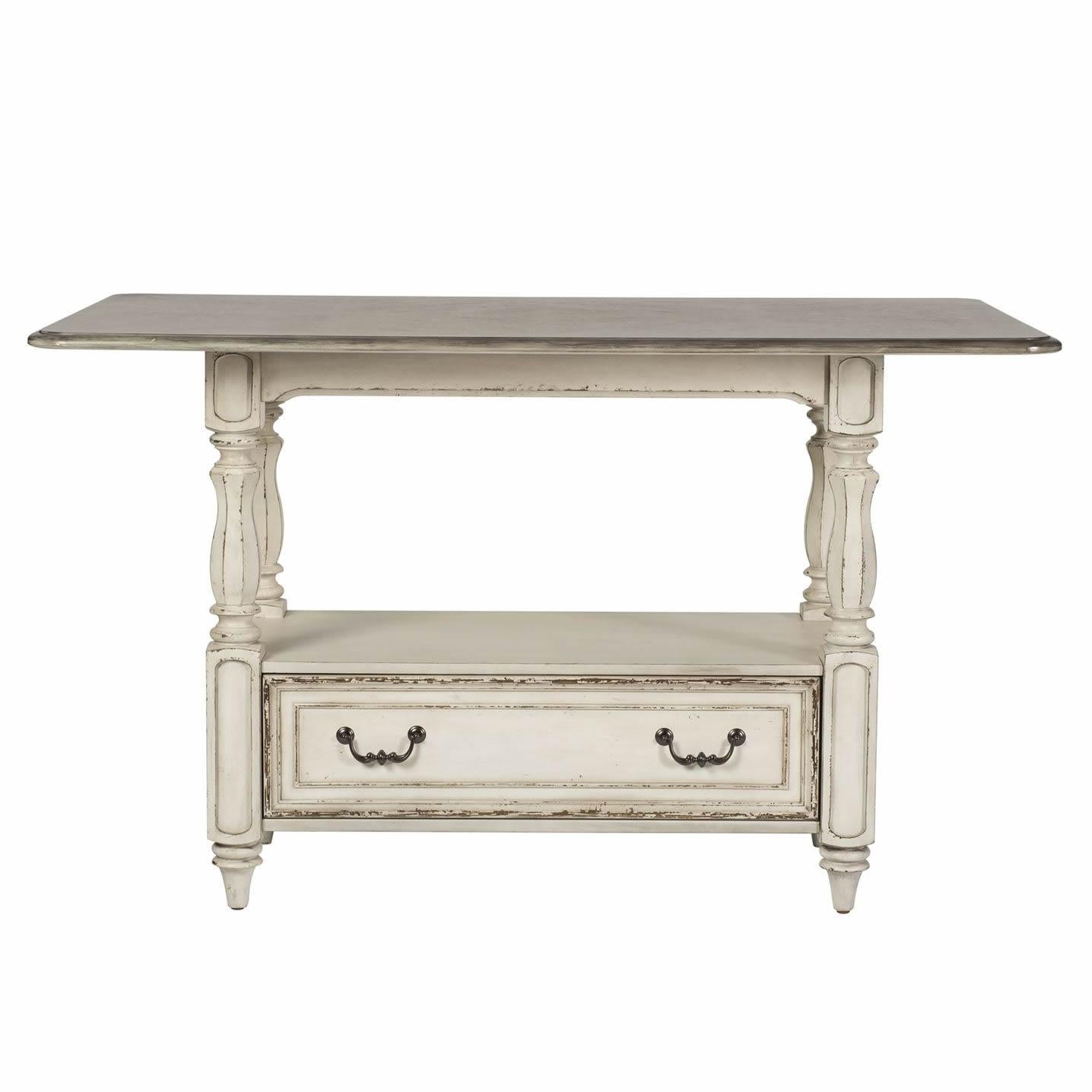  Liberty Furniture Industries Inc. Square Magnolia Manor Counter Height Dining Table with Pedestal Base 244-GT3660 IMAGE 1
