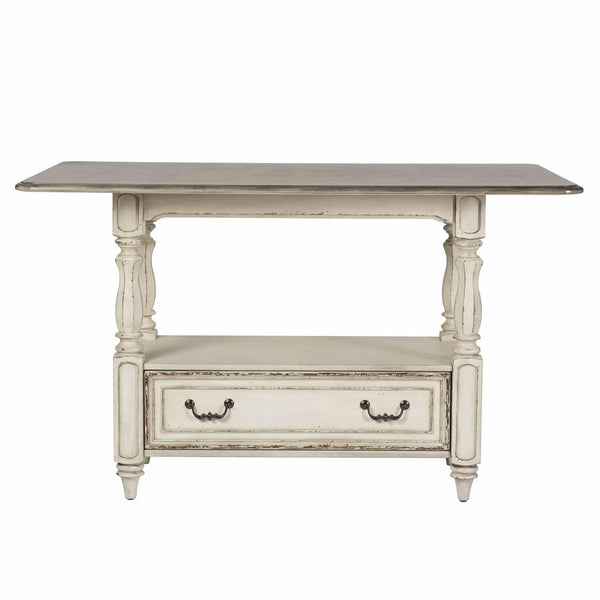 Liberty Furniture Industries Inc. Square Magnolia Manor Counter Height Dining Table with Pedestal Base 244-GT3660
