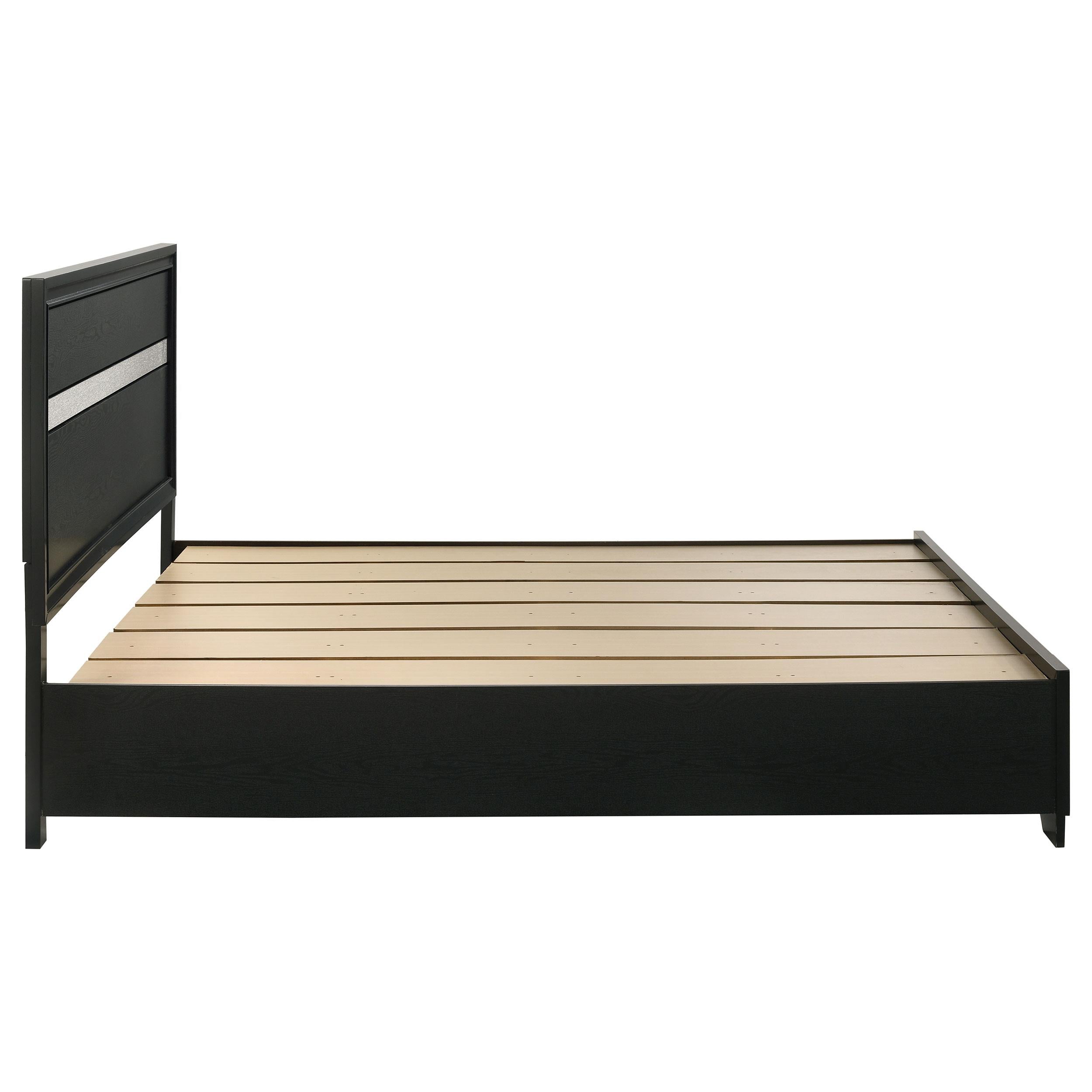  Size_California King --  Miranda 206361KW 51-inch Wood California King Storage Panel Bed - Black IMAGE 5