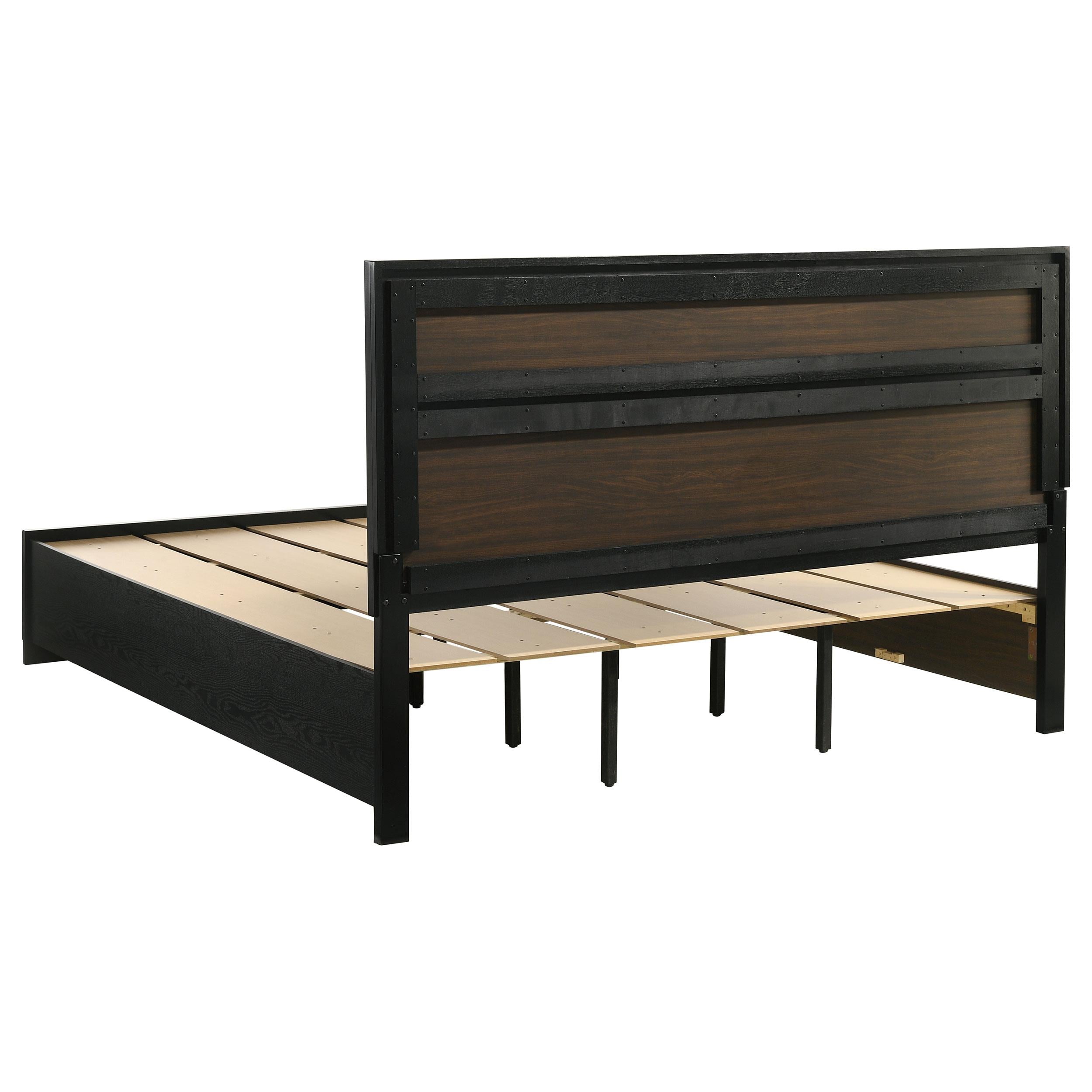  Size_King --  Miranda 206361KE 51-inch Wood Eastern King Storage Panel Bed - Black IMAGE 4