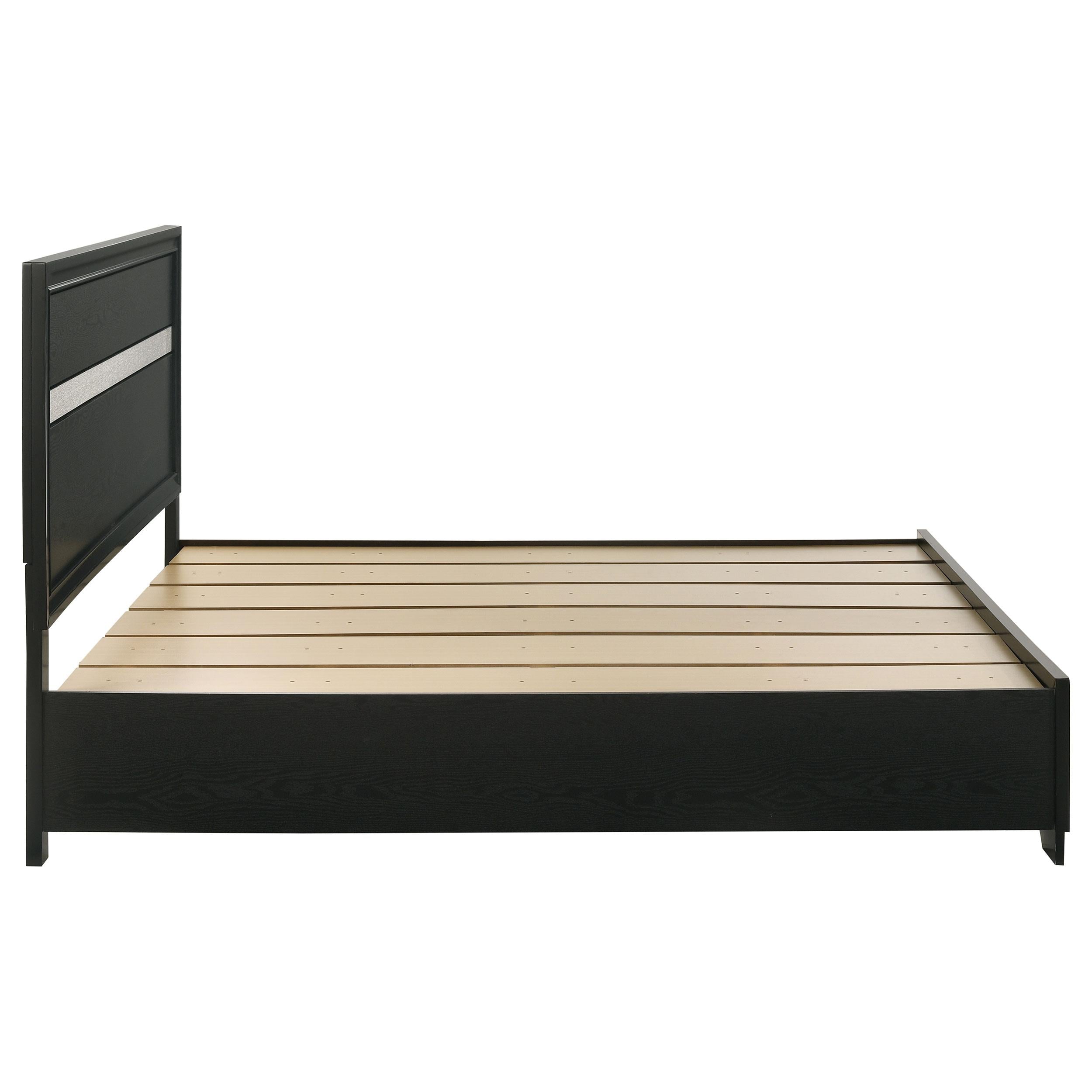  Size_King --  Miranda 206361KE 51-inch Wood Eastern King Storage Panel Bed - Black IMAGE 5
