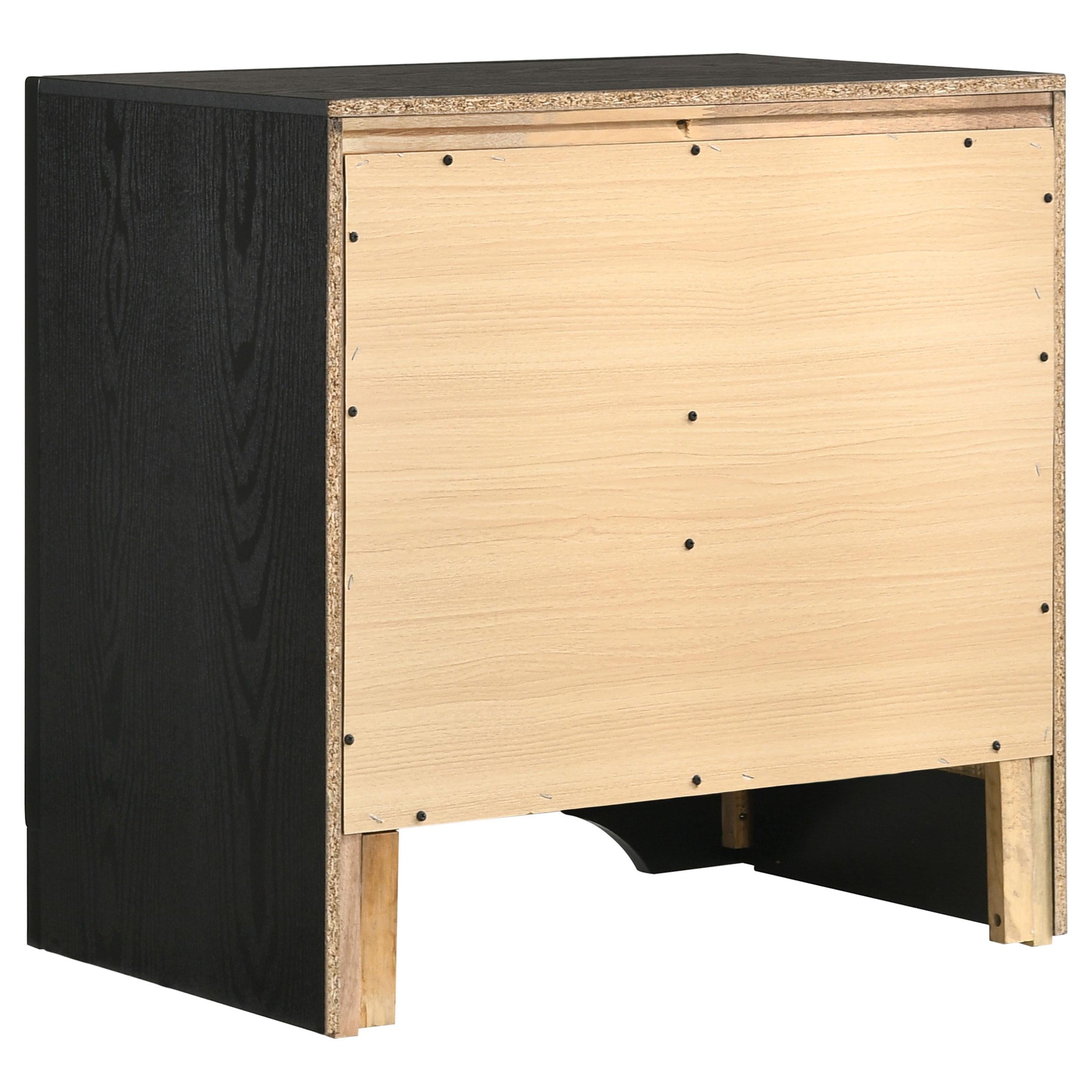  Coaster Furniture Miranda 206362 2-Drawer Nightstand - Black IMAGE 5
