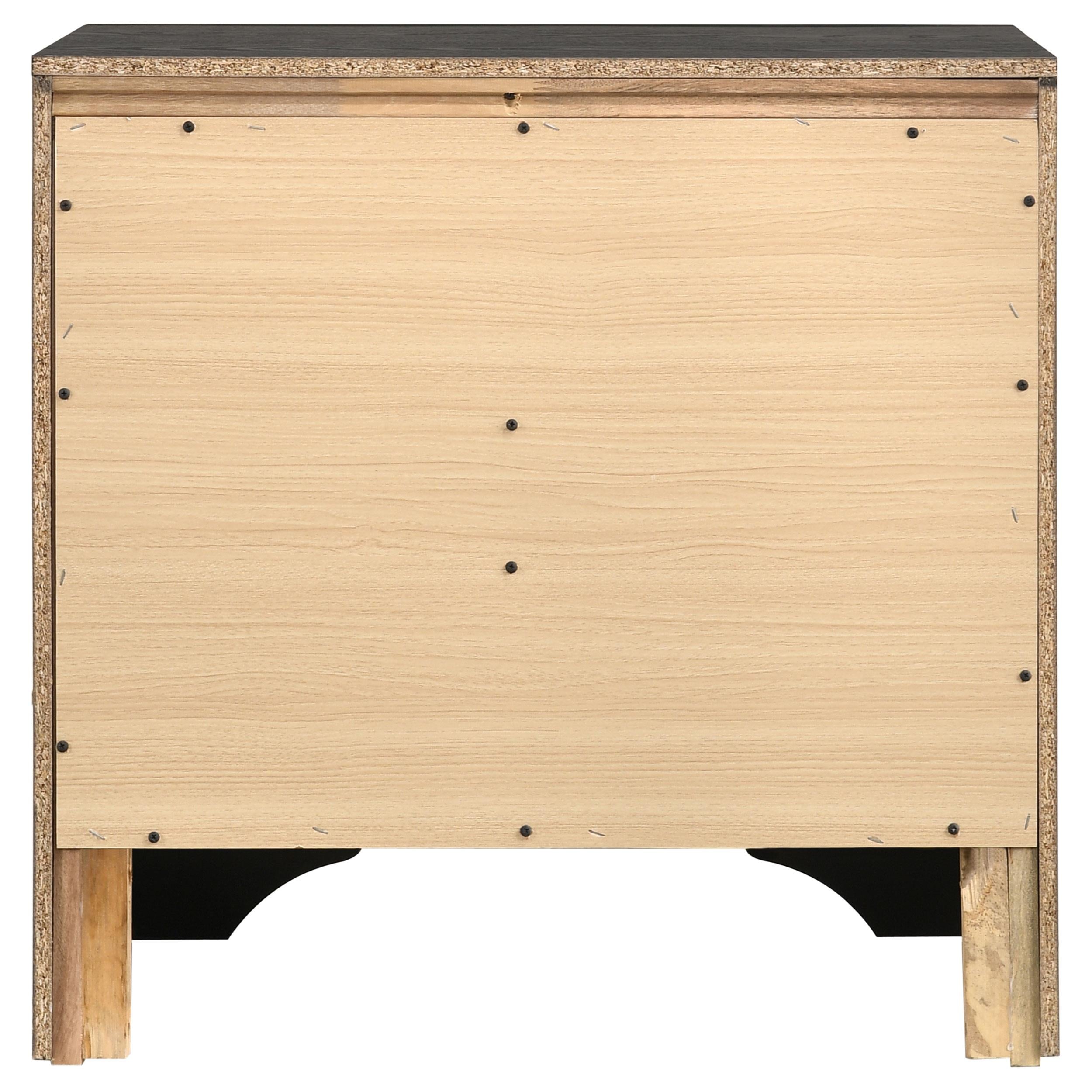  Coaster Furniture Miranda 206362 2-Drawer Nightstand - Black IMAGE 6
