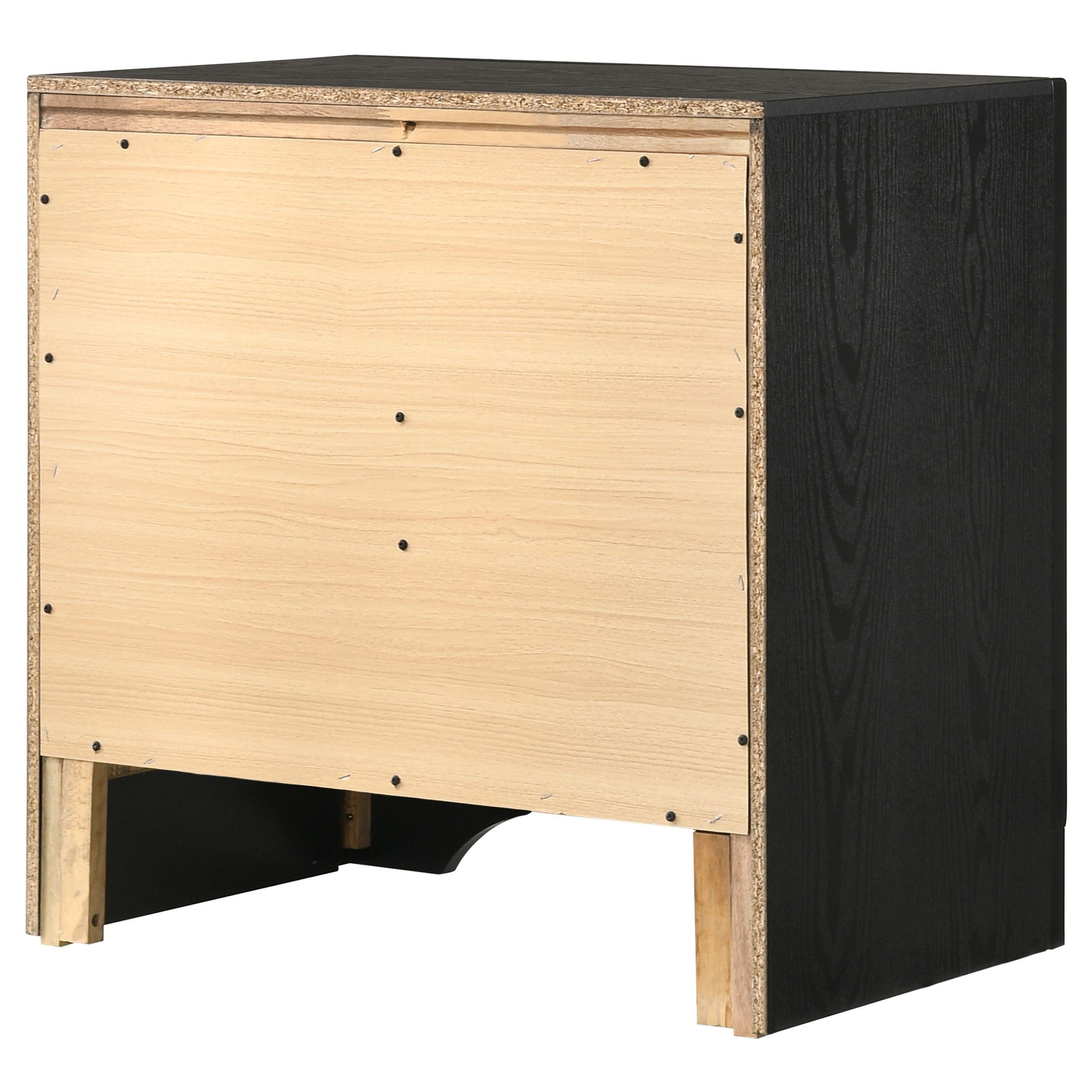  Coaster Furniture Miranda 206362 2-Drawer Nightstand - Black IMAGE 7