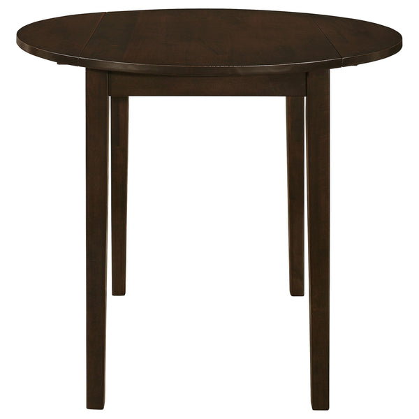 Coaster Furniture Bucknell 130005 3-piece Round Drop Leaf Dining Table Set - Cappuccino