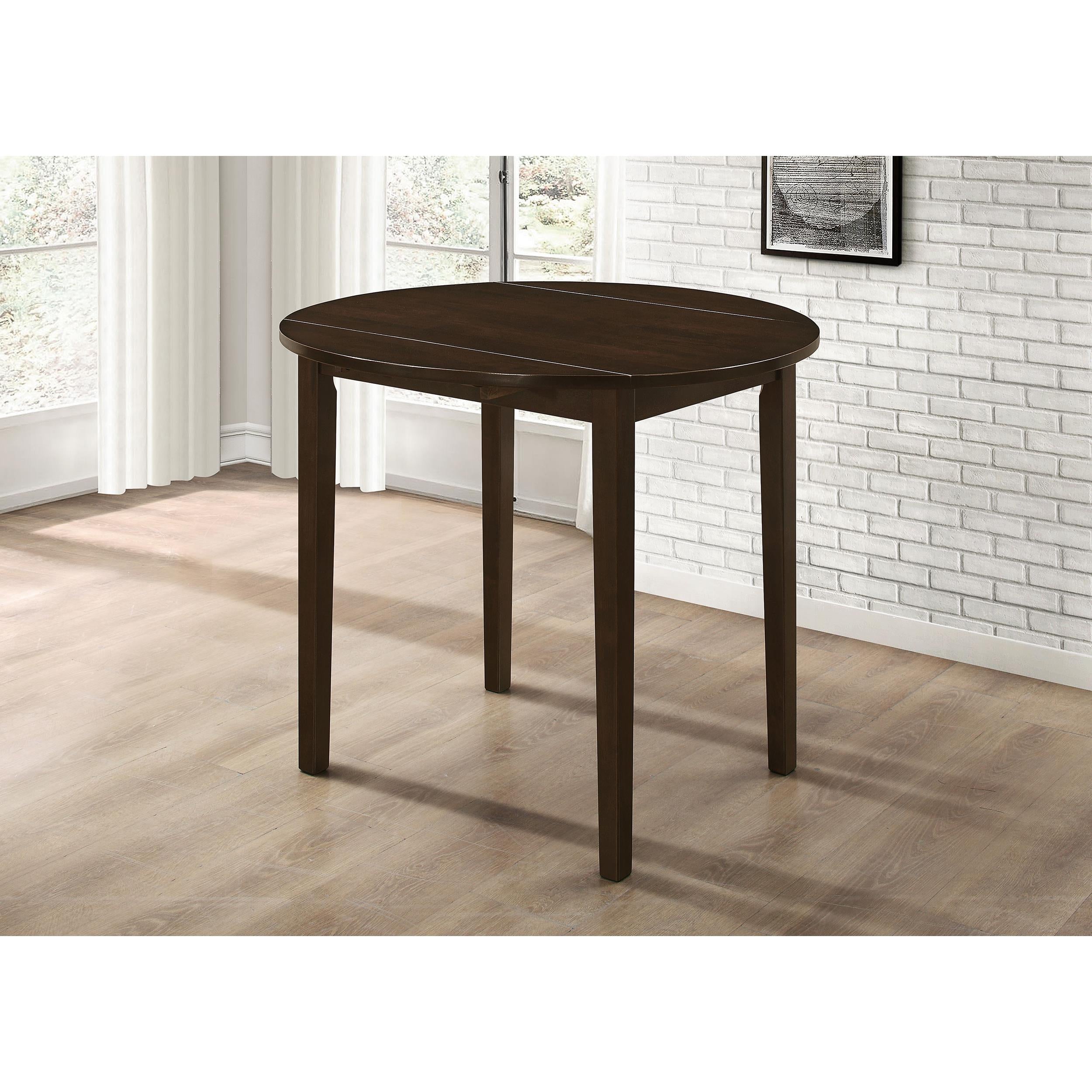  Coaster Furniture Bucknell 130005 3-piece Round Drop Leaf Dining Table Set - Cappuccino IMAGE 14