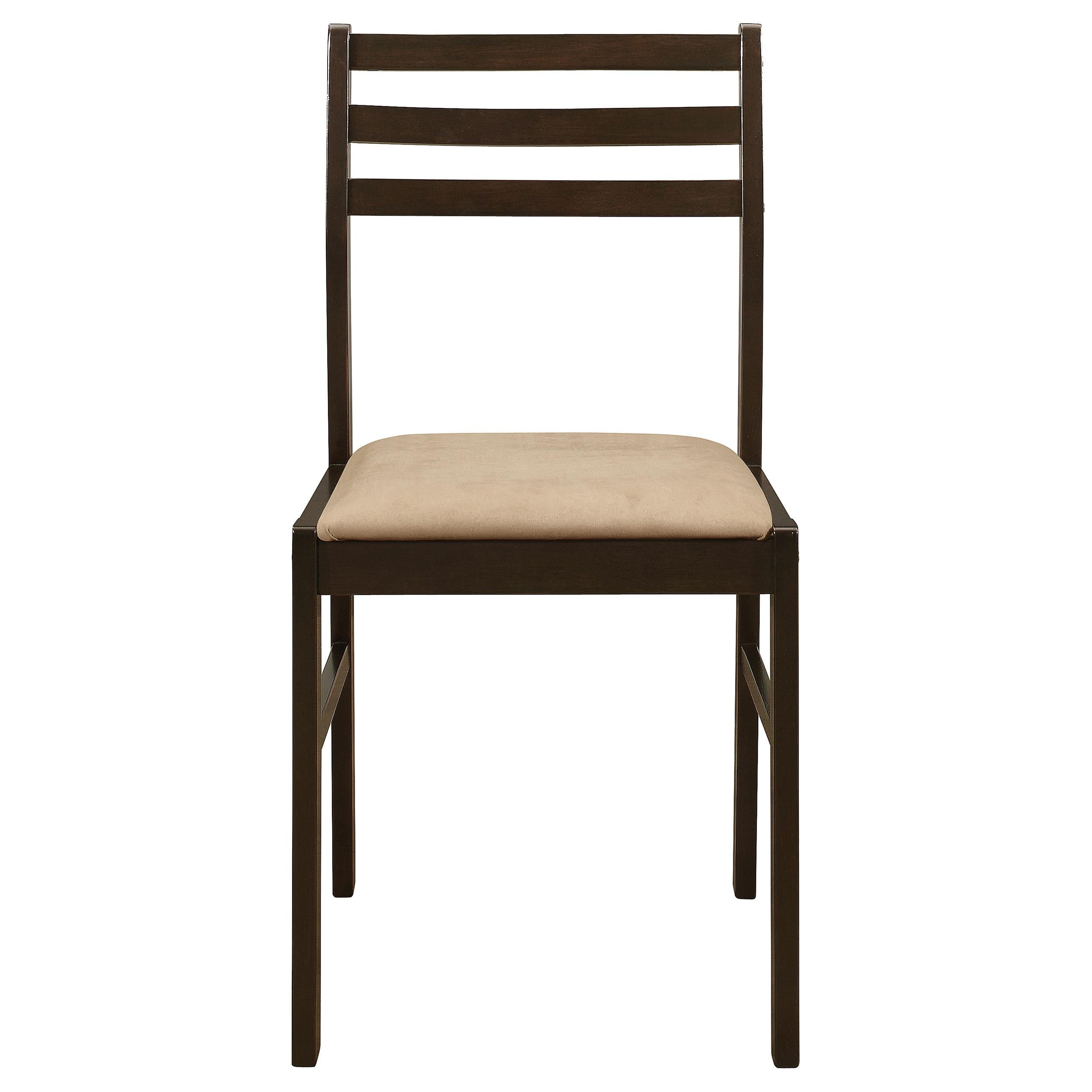  Coaster Furniture Bucknell 130005 3-piece Round Drop Leaf Dining Table Set - Cappuccino IMAGE 5