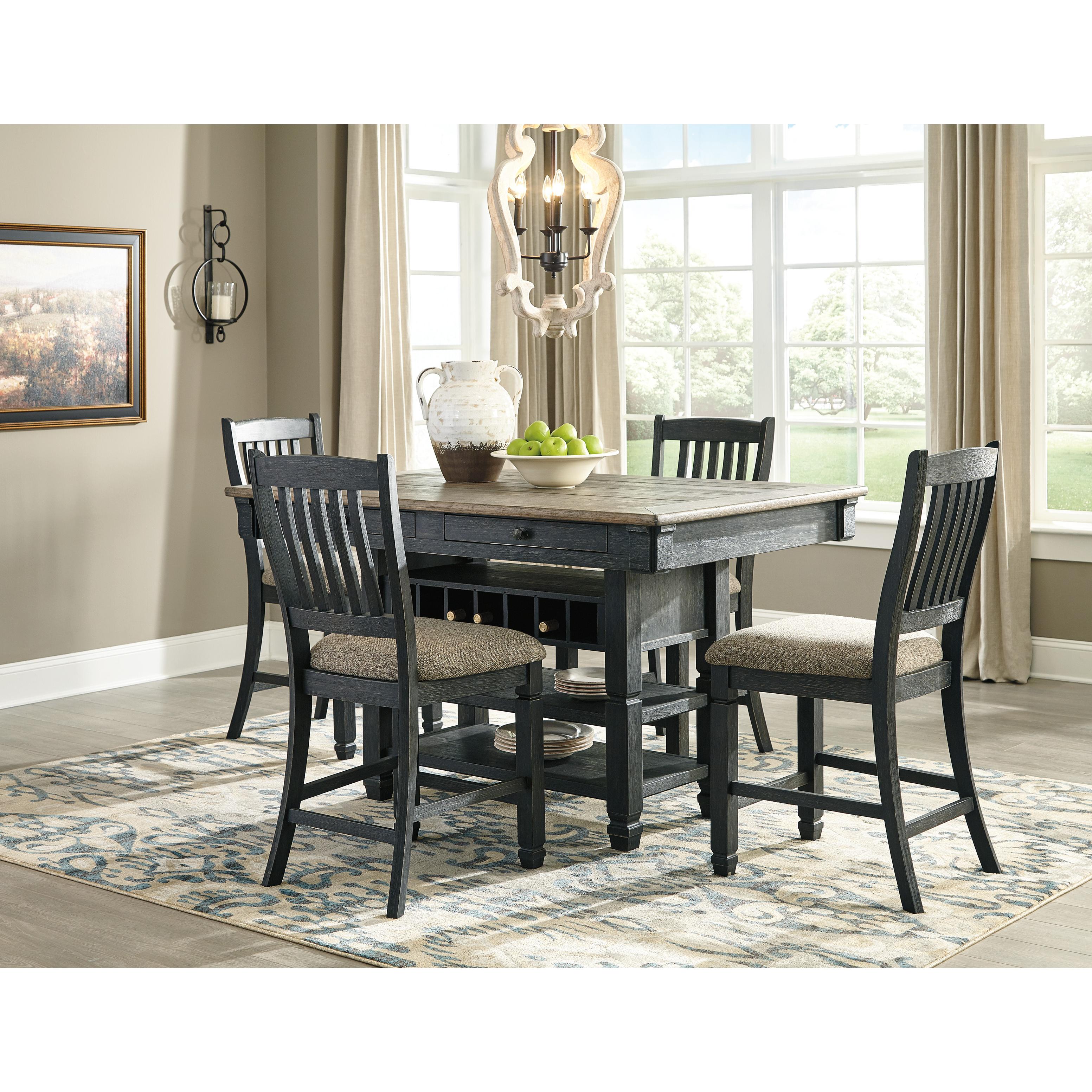  Signature Design by Ashley Tyler Creek Counter Height Dining Table with Pedestal Base D736-32 IMAGE 5