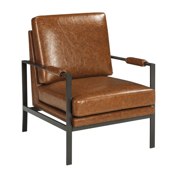 Signature Design by Ashley Peacemaker Stationary Leather Look Accent Chair A3000029