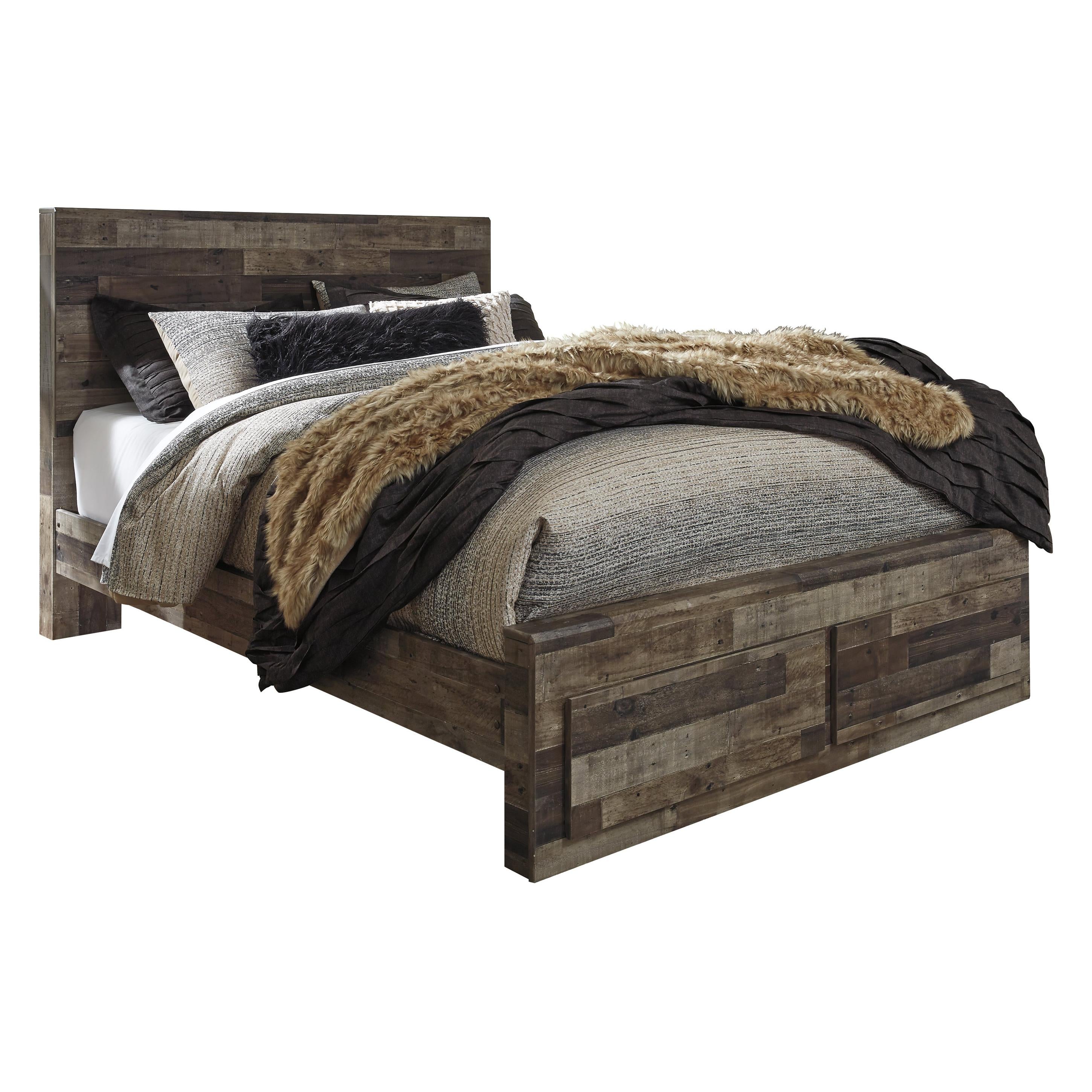  Size_Queen --  Benchcraft Derekson Panel Bed with Storage IMAGE 1