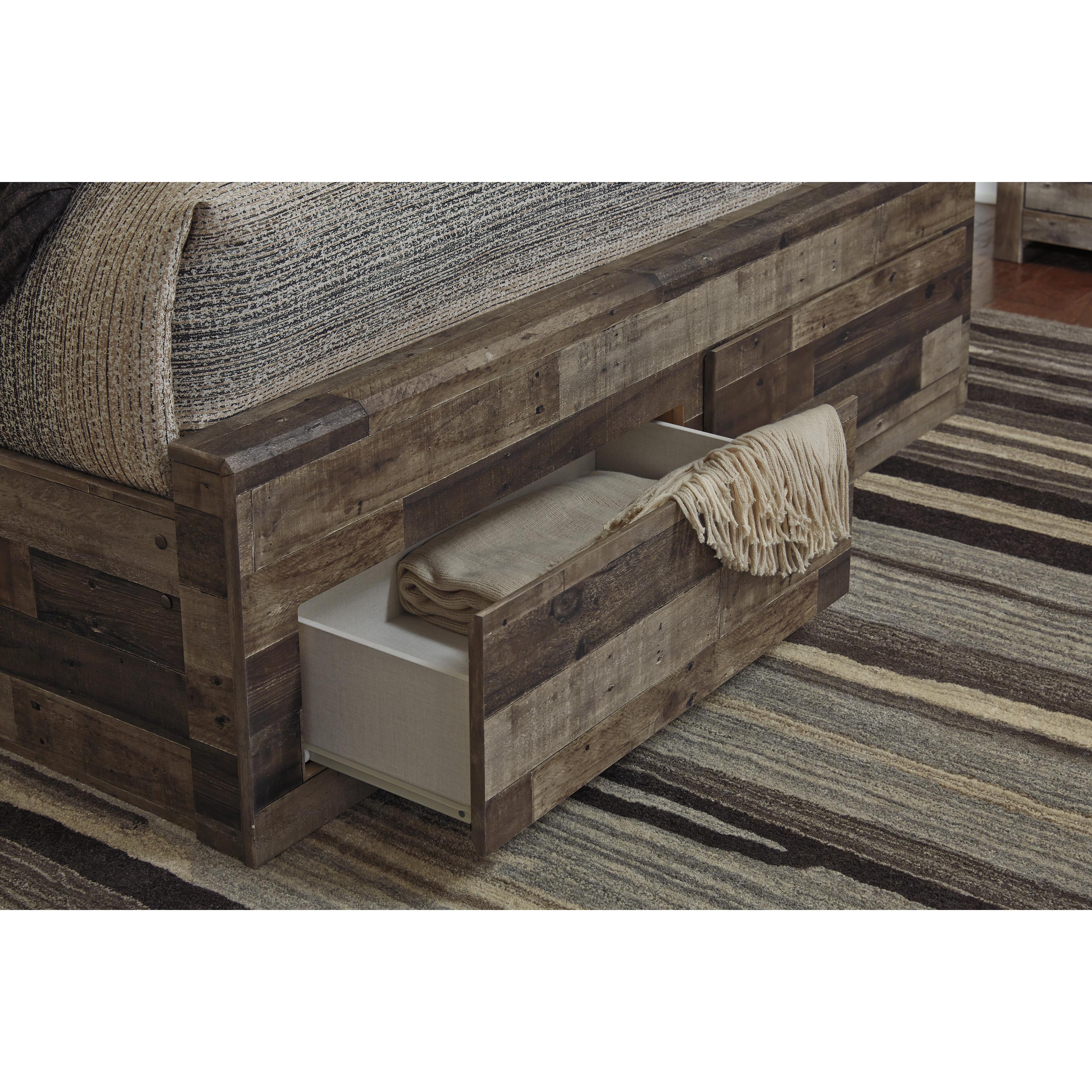  Size_Queen --  Benchcraft Derekson Panel Bed with Storage IMAGE 4