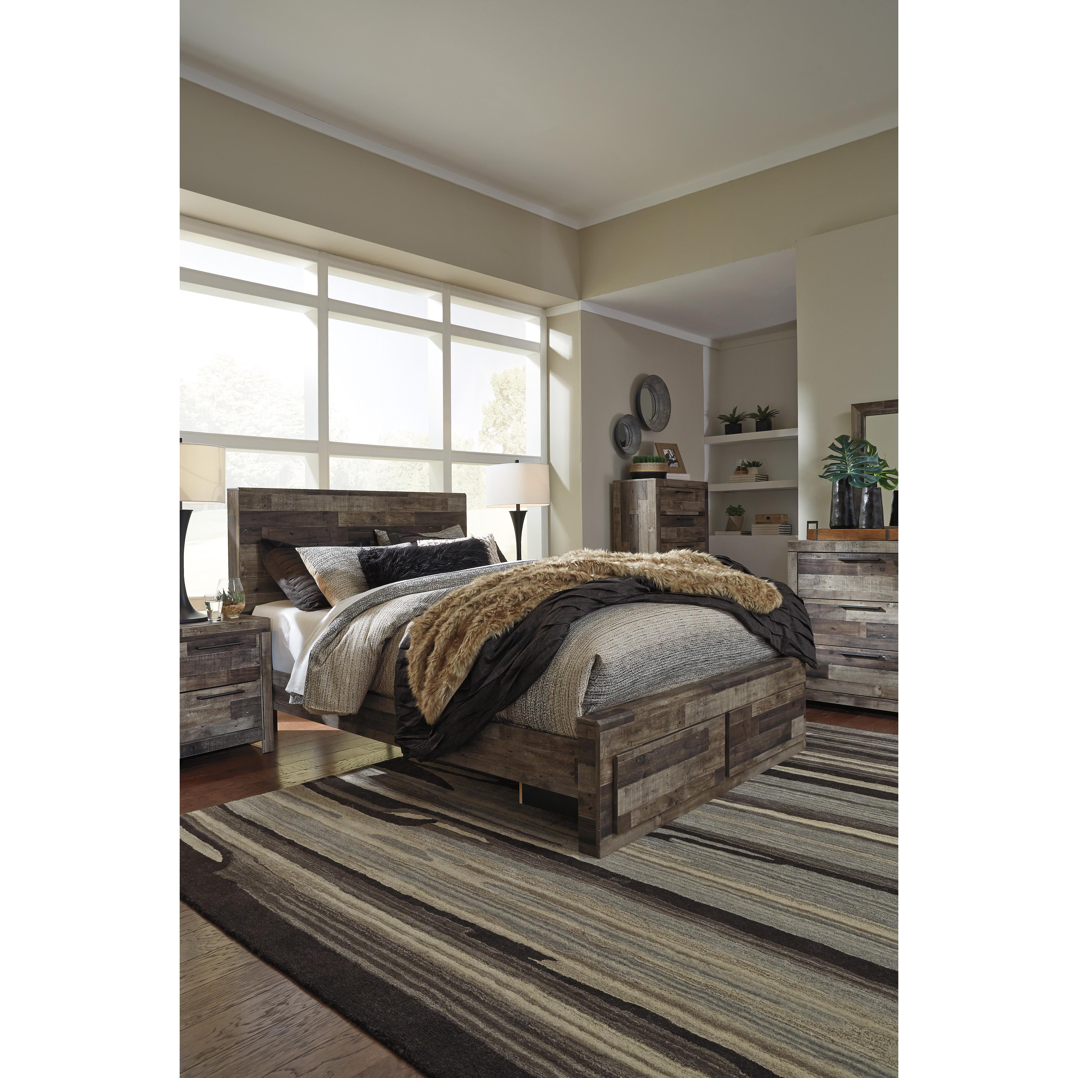  Size_Queen --  Benchcraft Derekson Panel Bed with Storage IMAGE 6