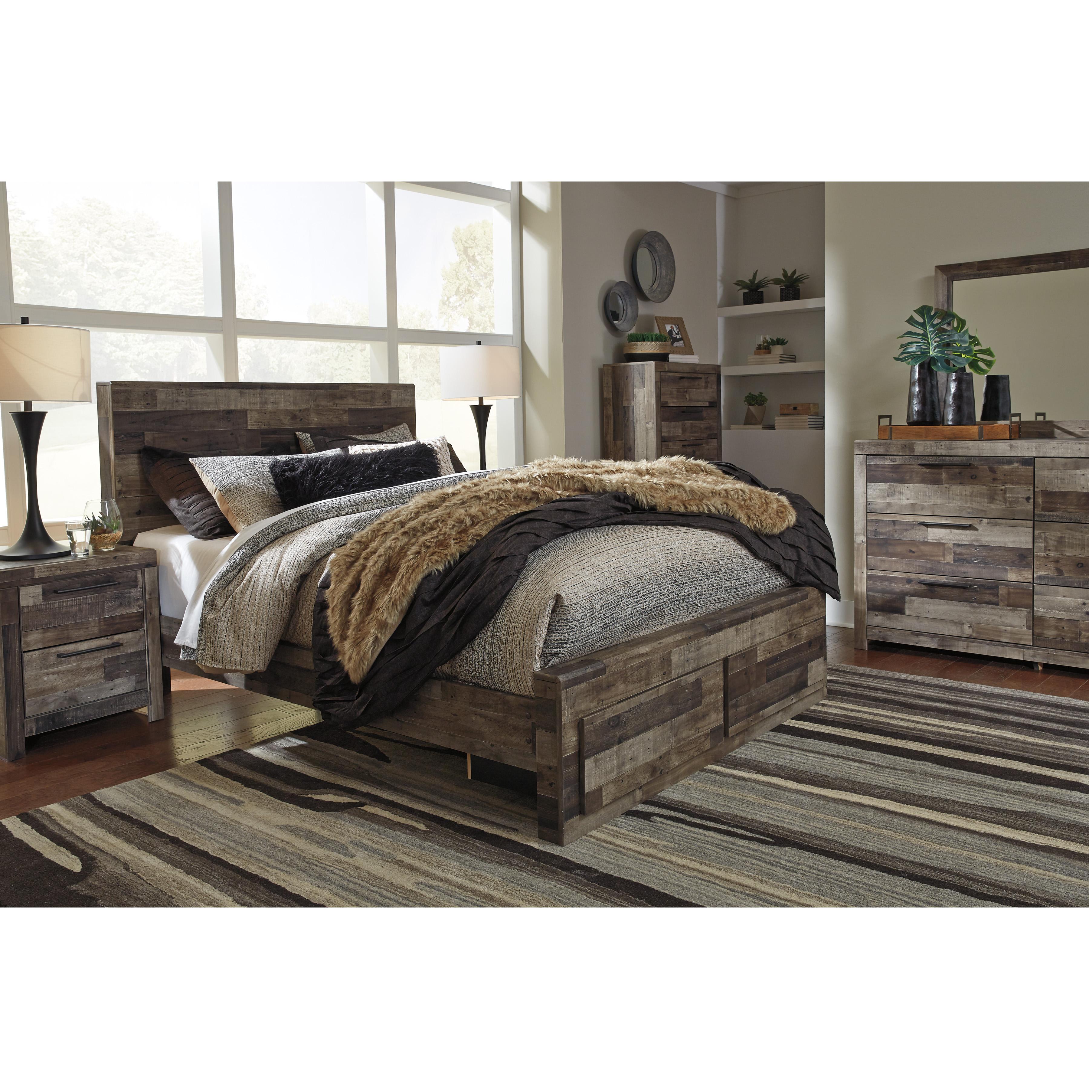  Size_Queen --  Benchcraft Derekson Panel Bed with Storage IMAGE 7