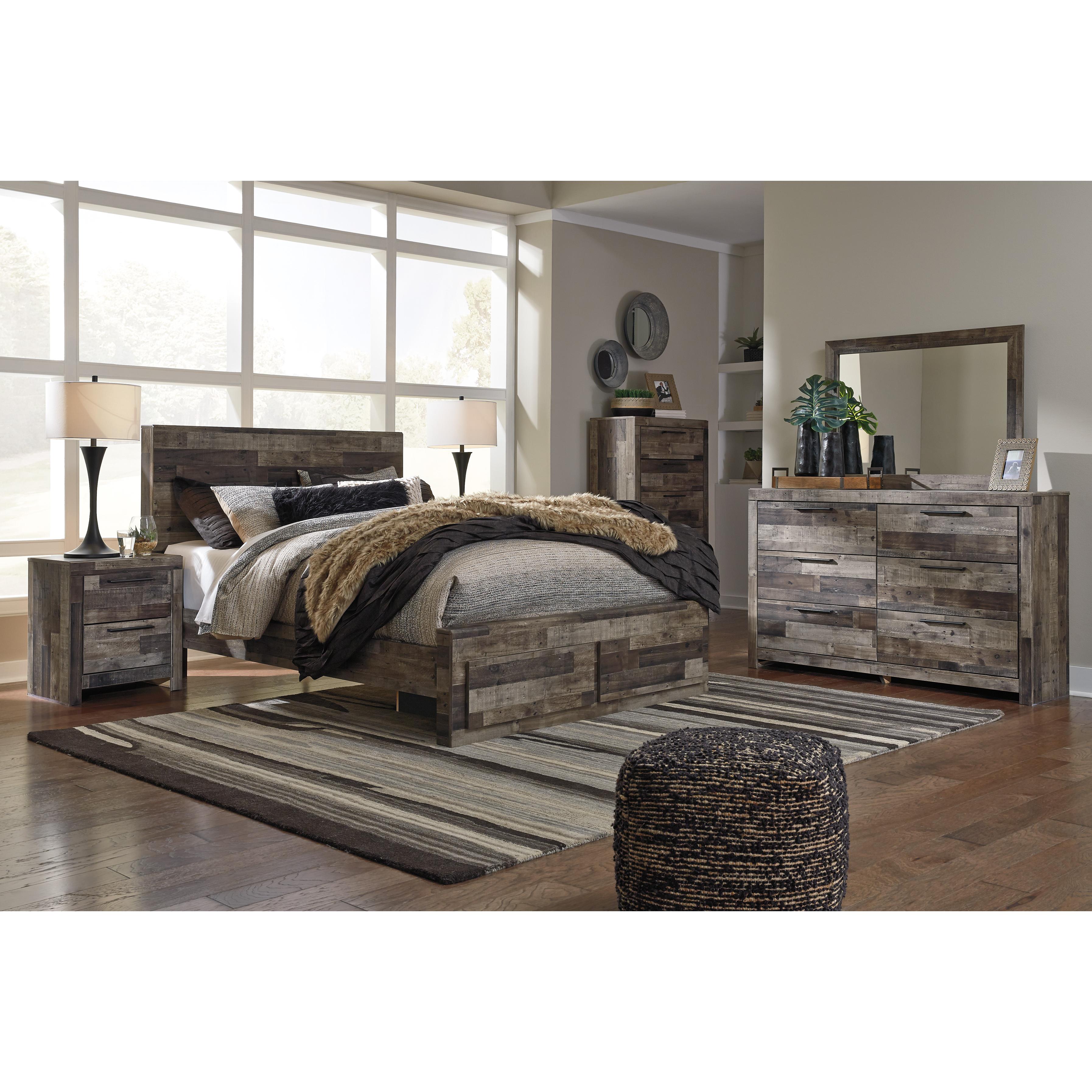  Size_Queen --  Benchcraft Derekson Panel Bed with Storage IMAGE 8