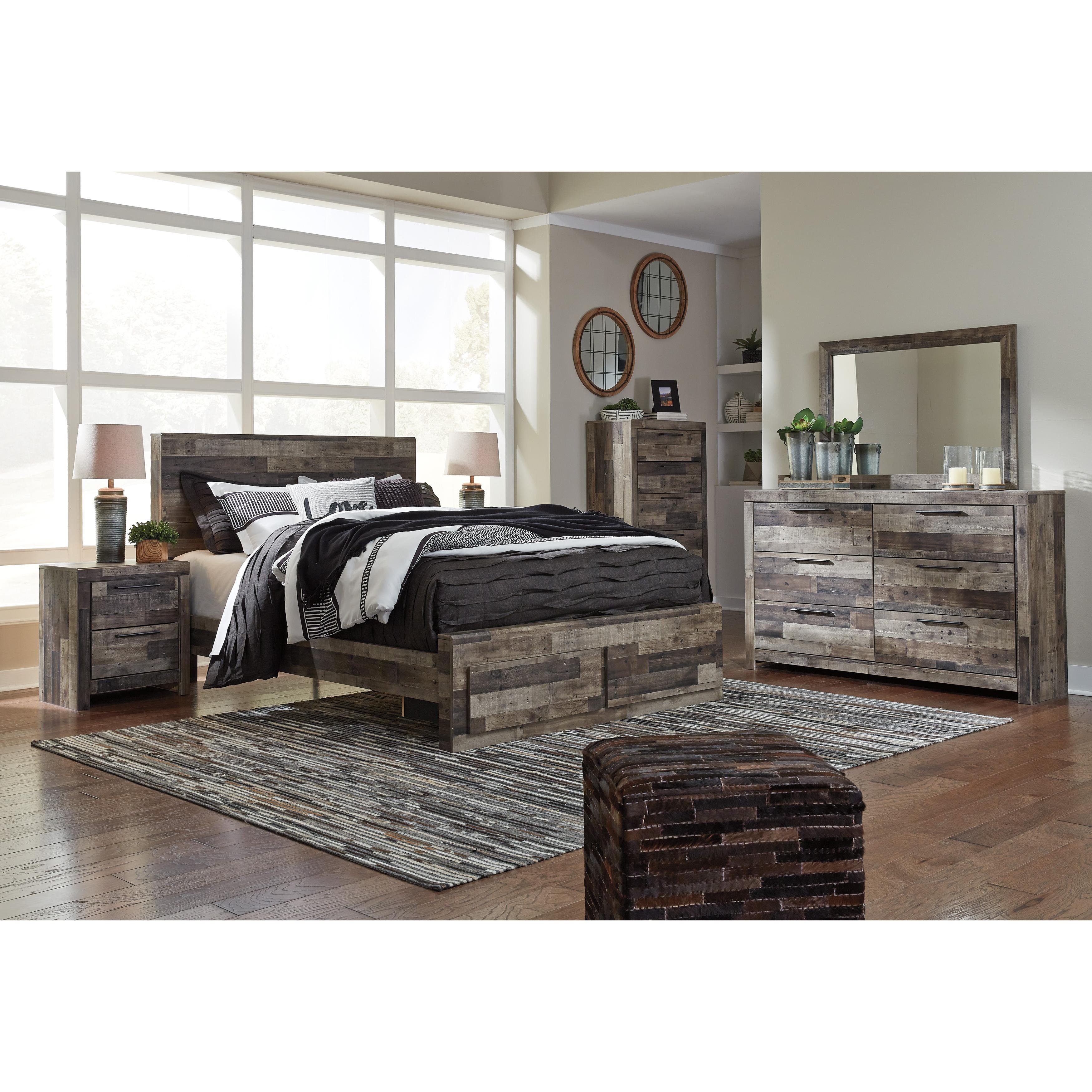  Size_Queen --  Benchcraft Derekson Panel Bed with Storage IMAGE 9