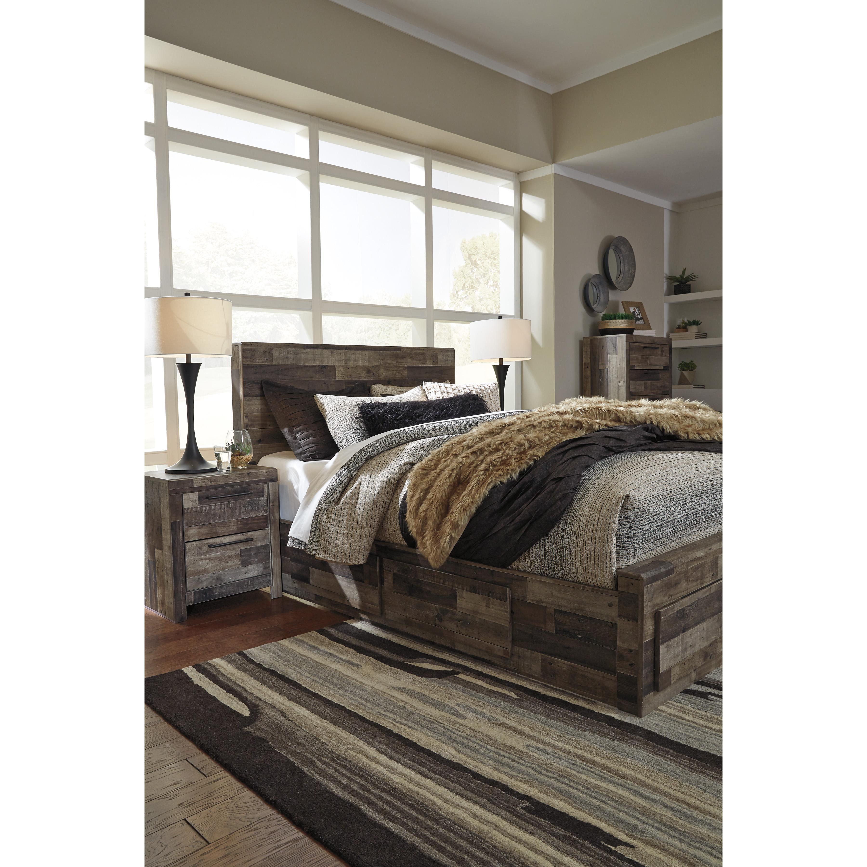  Size_Queen --  Benchcraft Derekson Panel Bed with Storage IMAGE 6