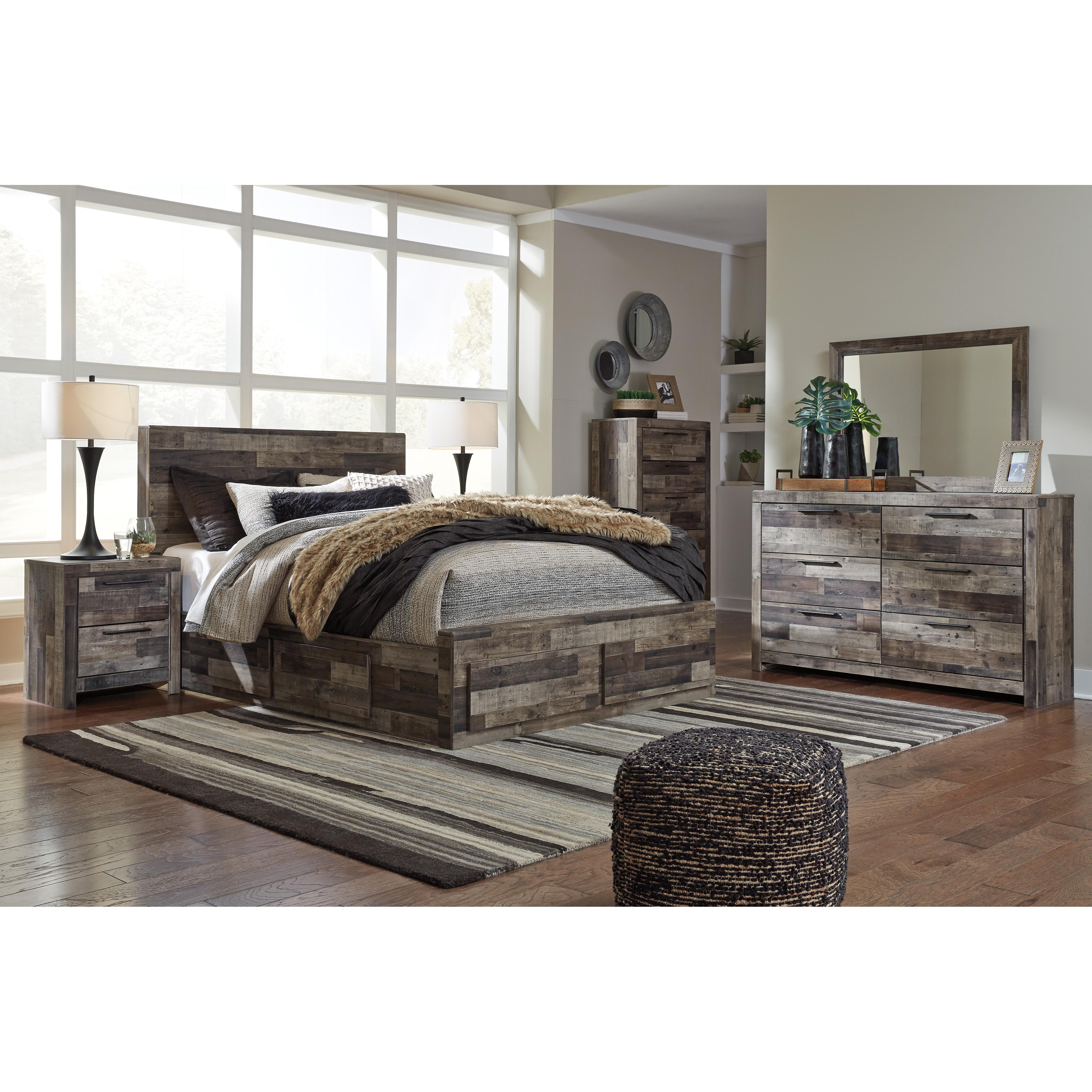  Size_Queen --  Benchcraft Derekson Panel Bed with Storage IMAGE 8