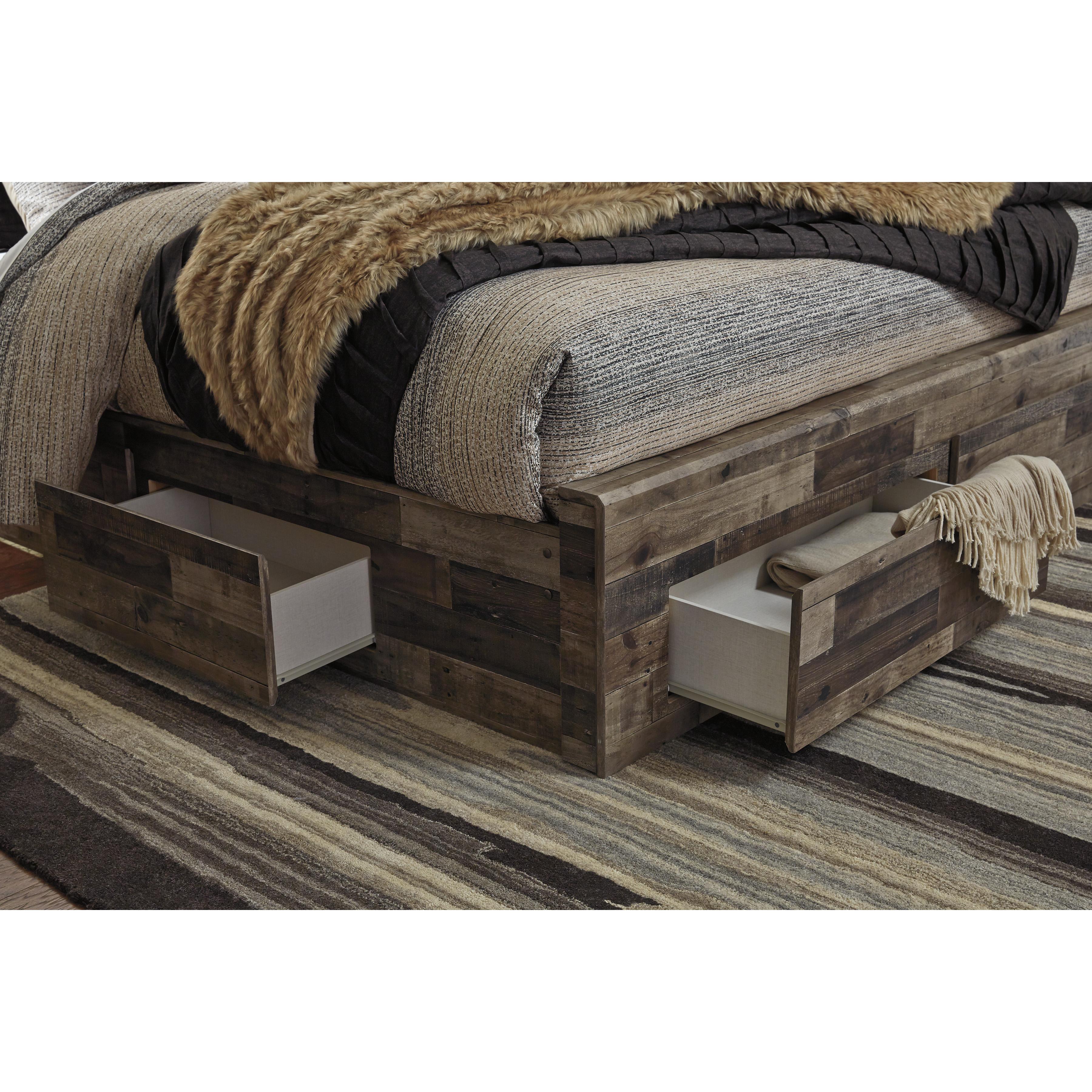  Size_King --  Derekson B200B12 King Panel Bed with 6 Storage Drawers IMAGE 4