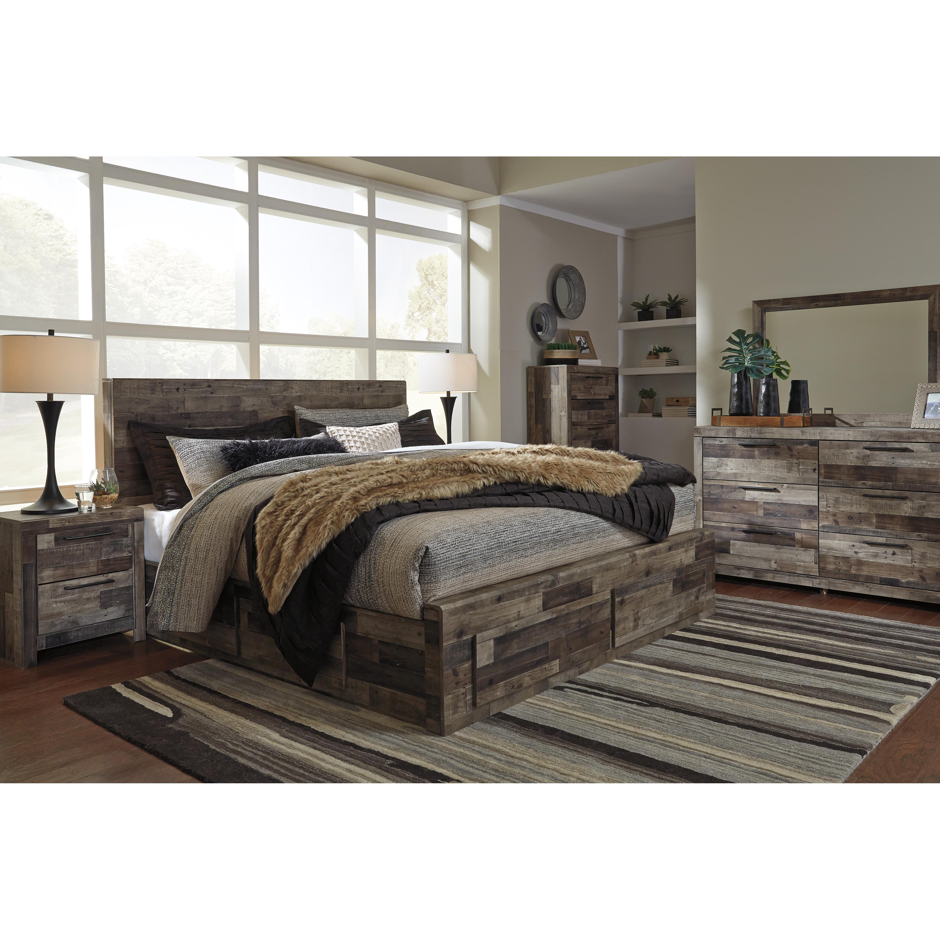  Size_King --  Derekson B200B12 King Panel Bed with 6 Storage Drawers IMAGE 6