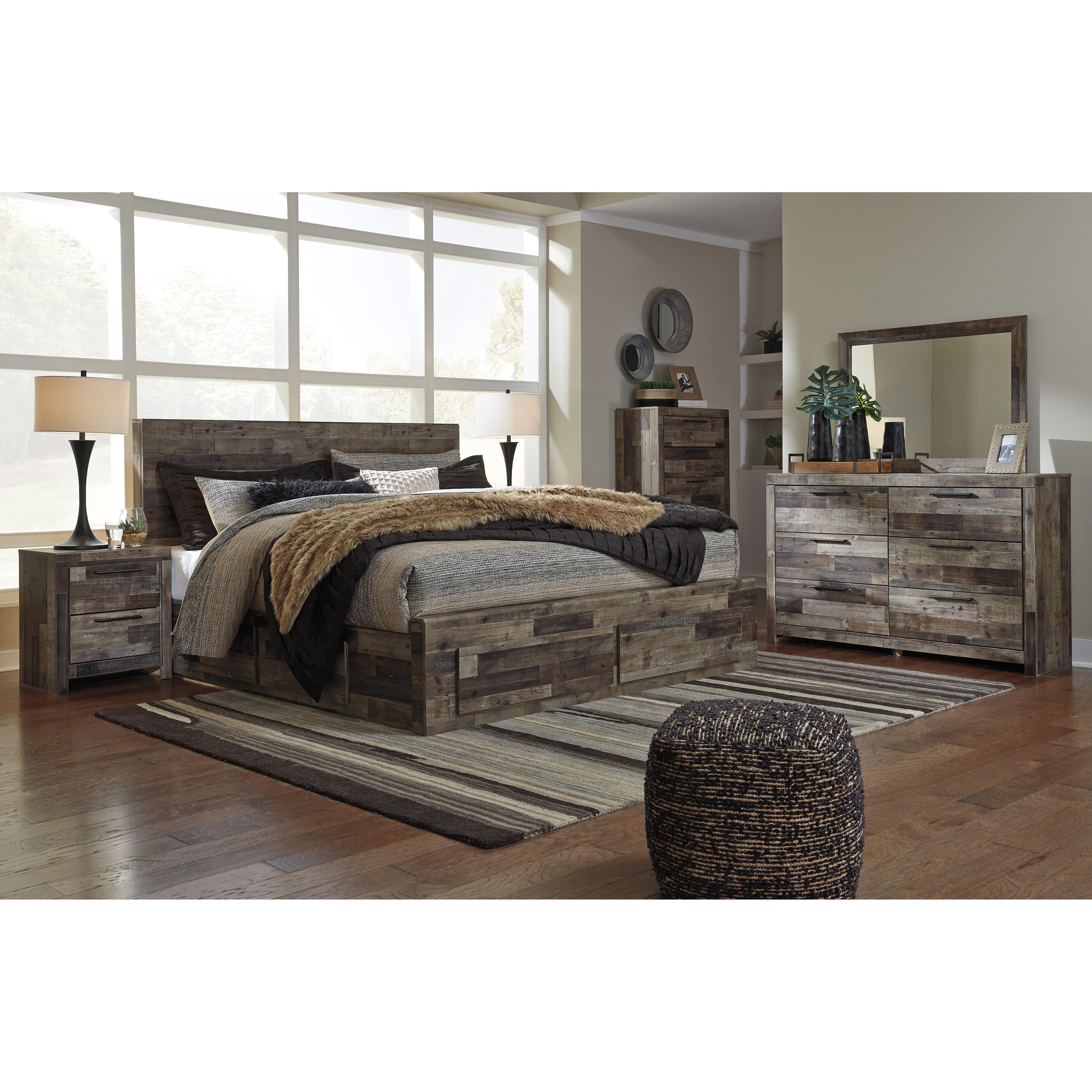 Size_King --  Derekson B200B12 King Panel Bed with 6 Storage Drawers IMAGE 7