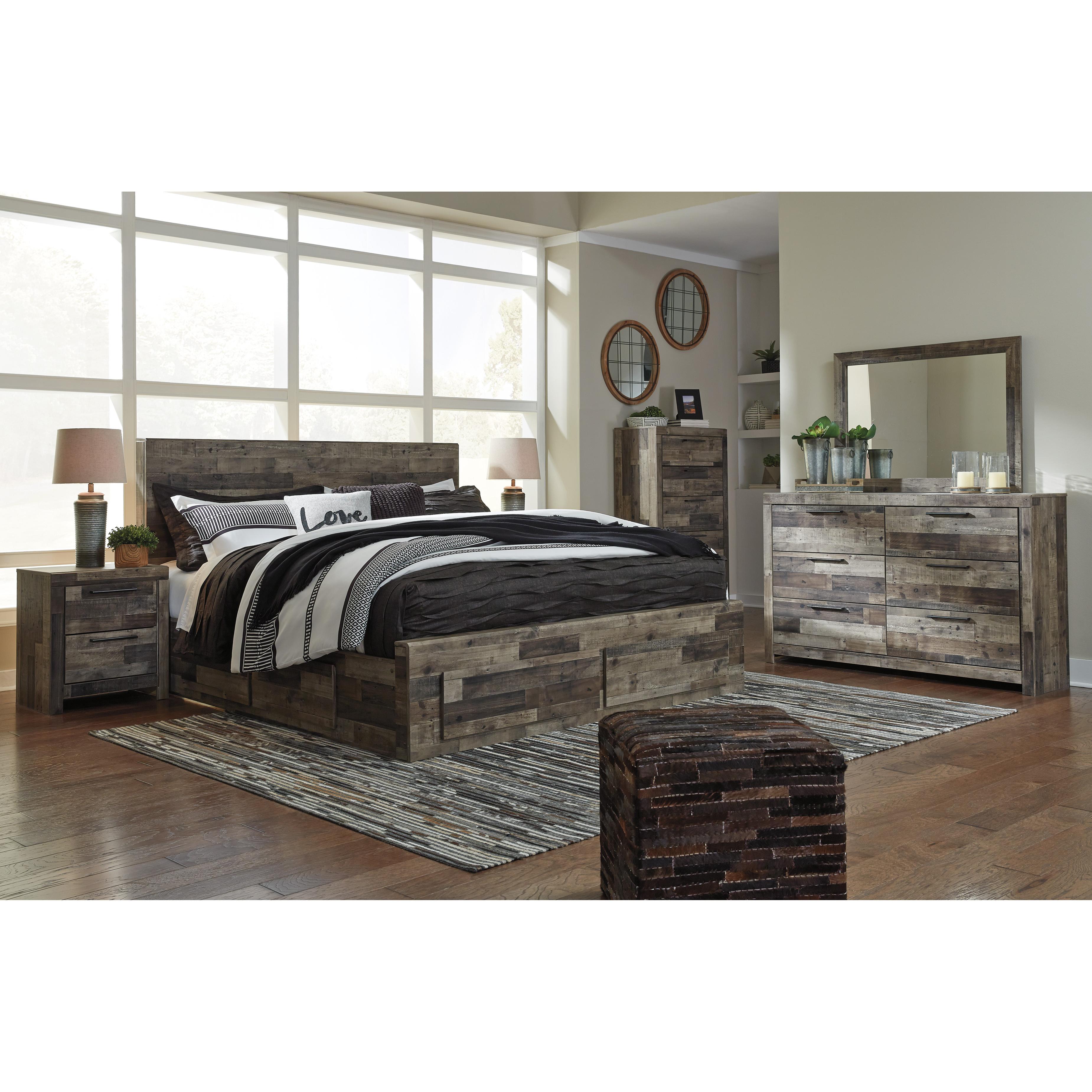  Size_King --  Derekson B200B12 King Panel Bed with 6 Storage Drawers IMAGE 8