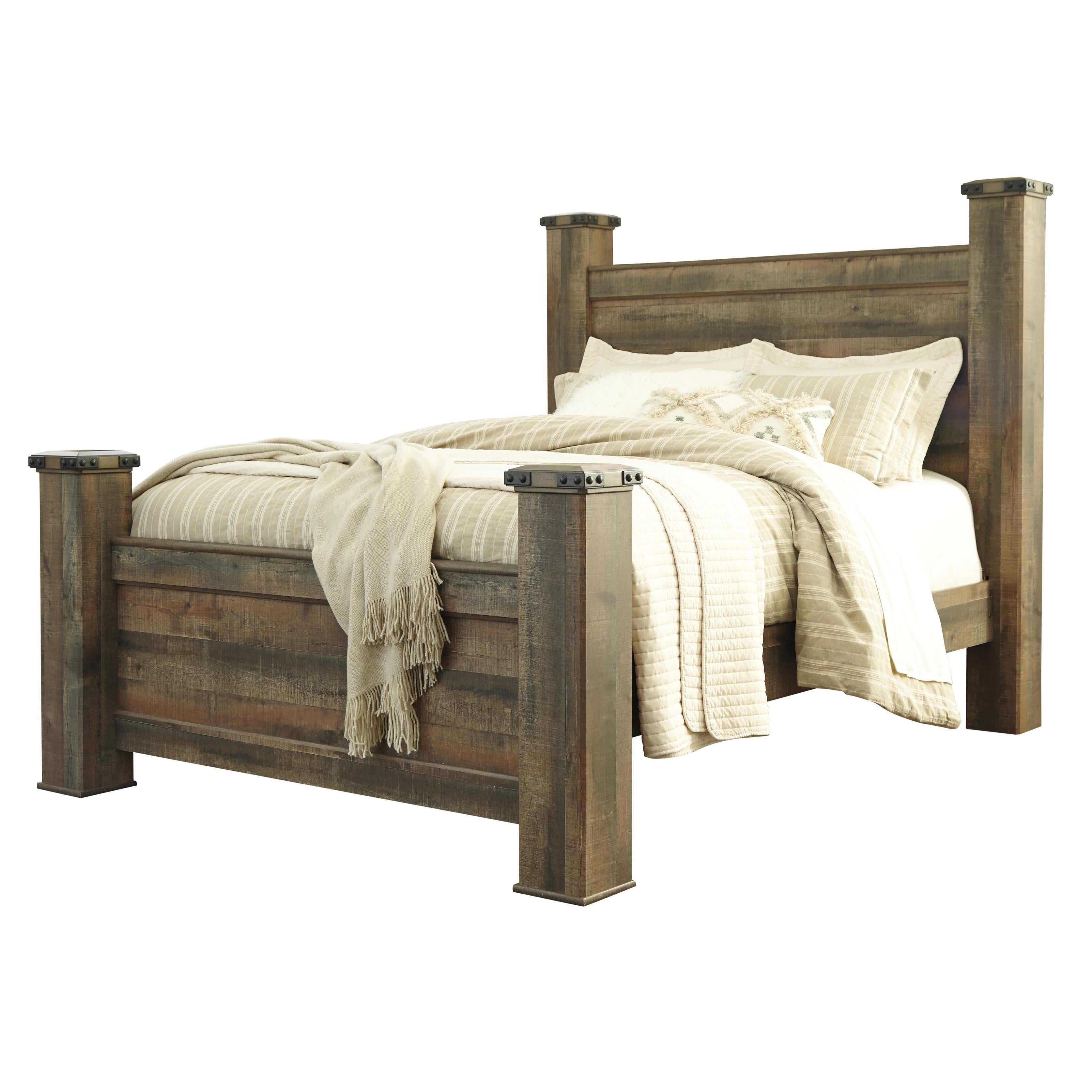  Size_Queen --  Signature Design by Ashley Trinell Poster Bed IMAGE 1