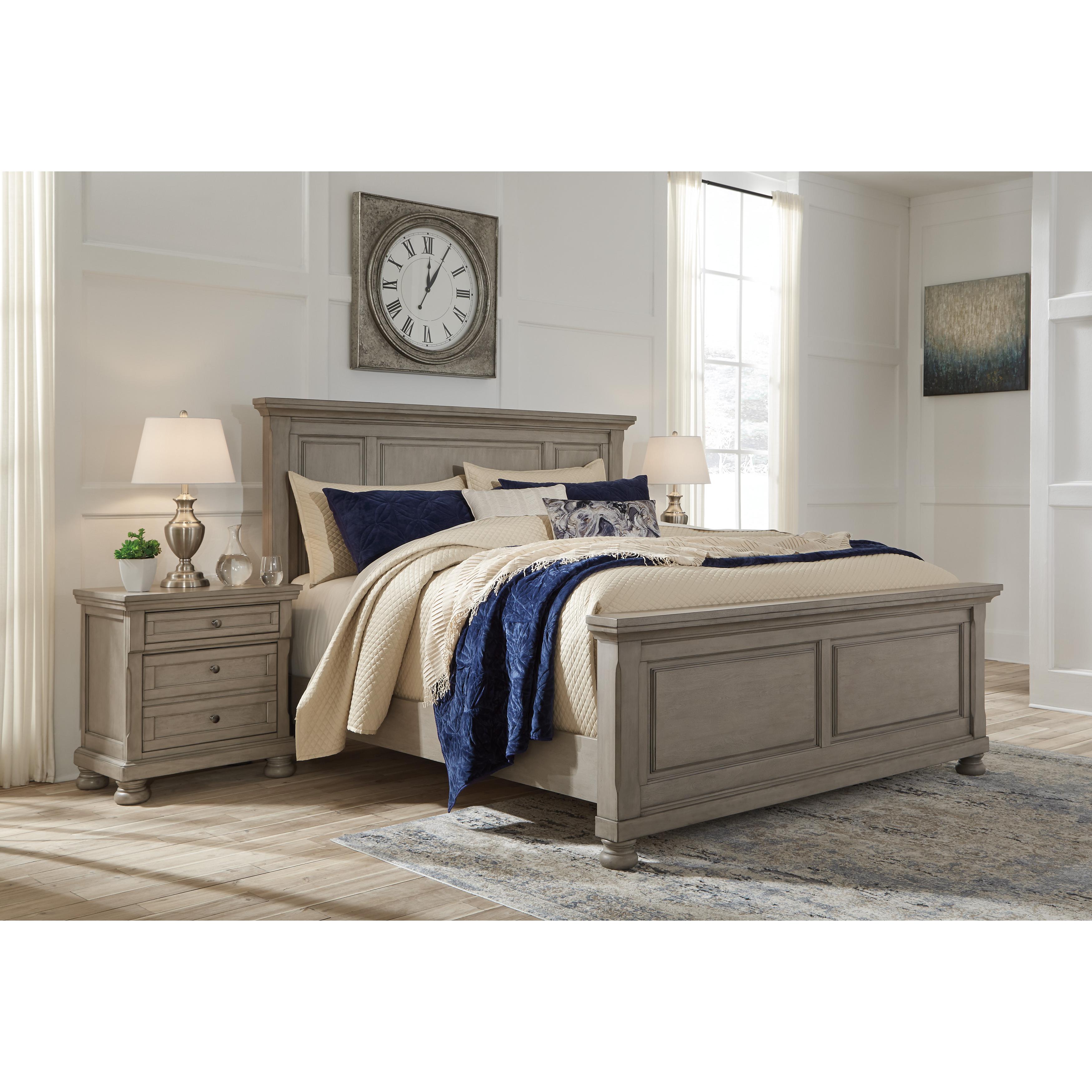  Size_California King --  Lettner B733B7 California King Panel Bed IMAGE 3