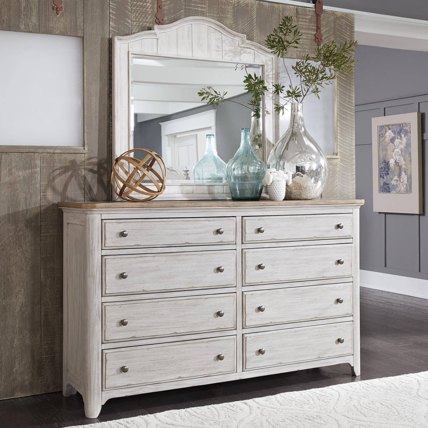  Liberty Furniture Industries Inc. Farmhouse Reimagined Dresser Mirror 652-BR51 IMAGE 2