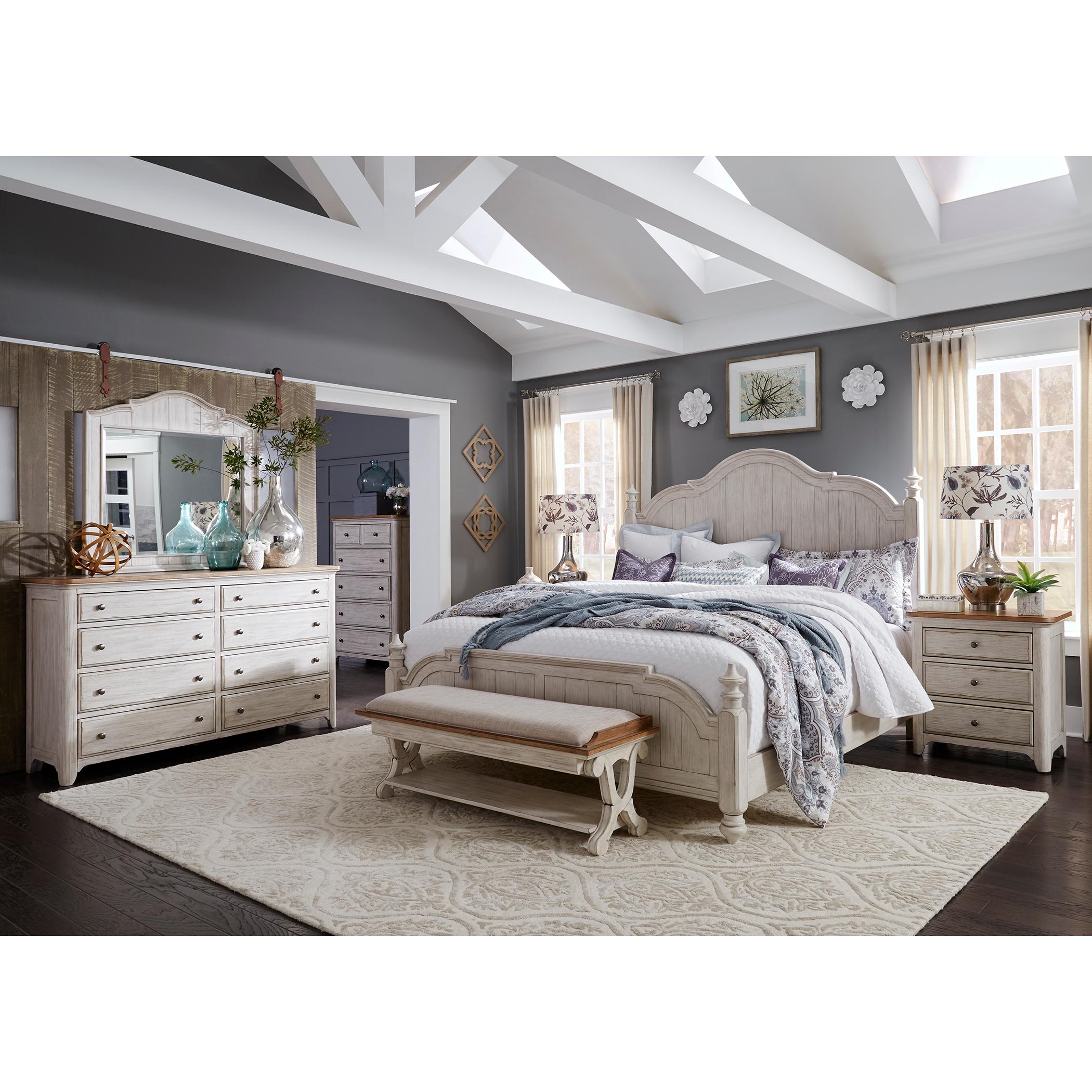  Size_King --  Farmhouse Reimagined 652-BR-KPS King Poster Bed IMAGE 2