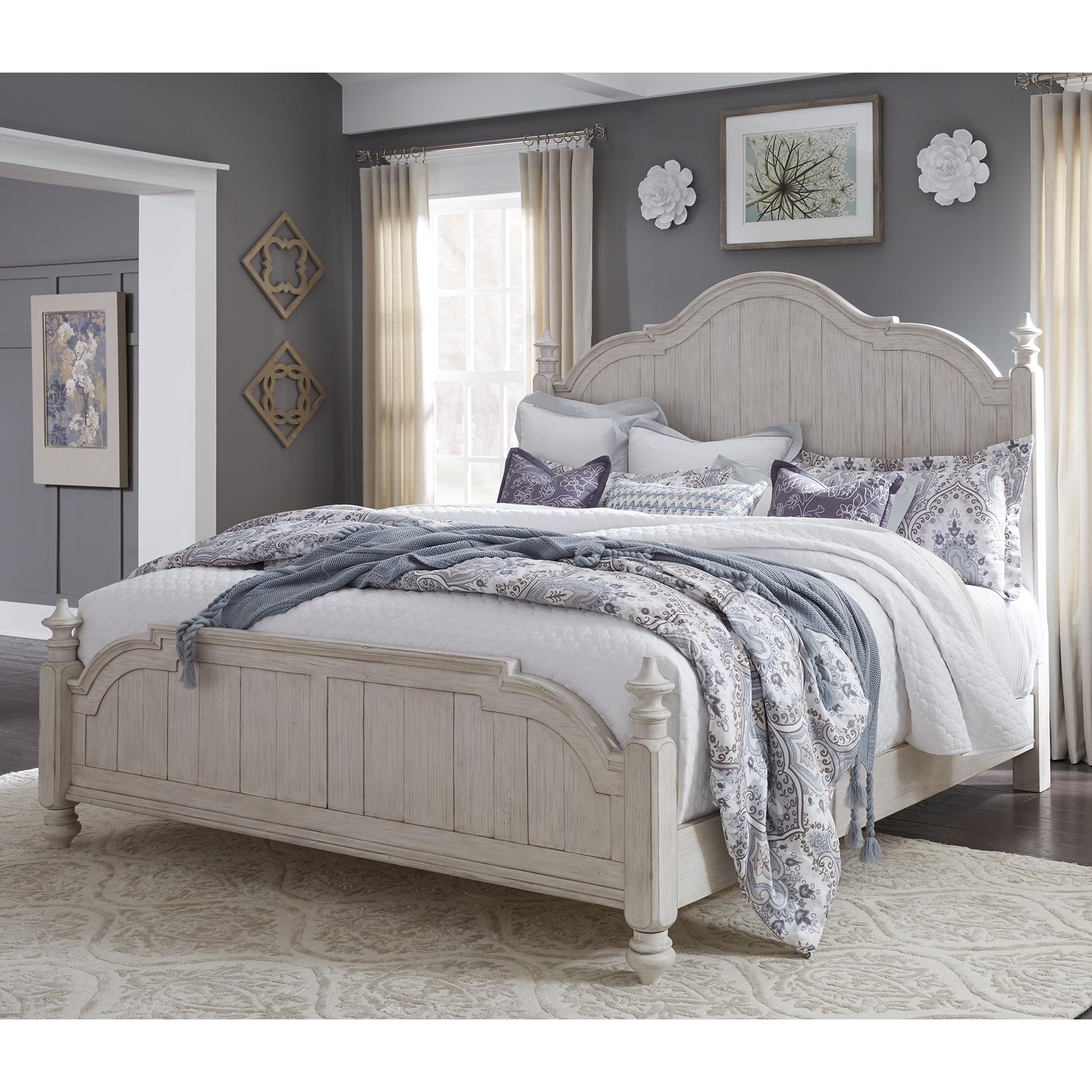  Size_Queen --  Liberty Furniture Industries Inc. Farmhouse Reimagined Poster Bed IMAGE 1