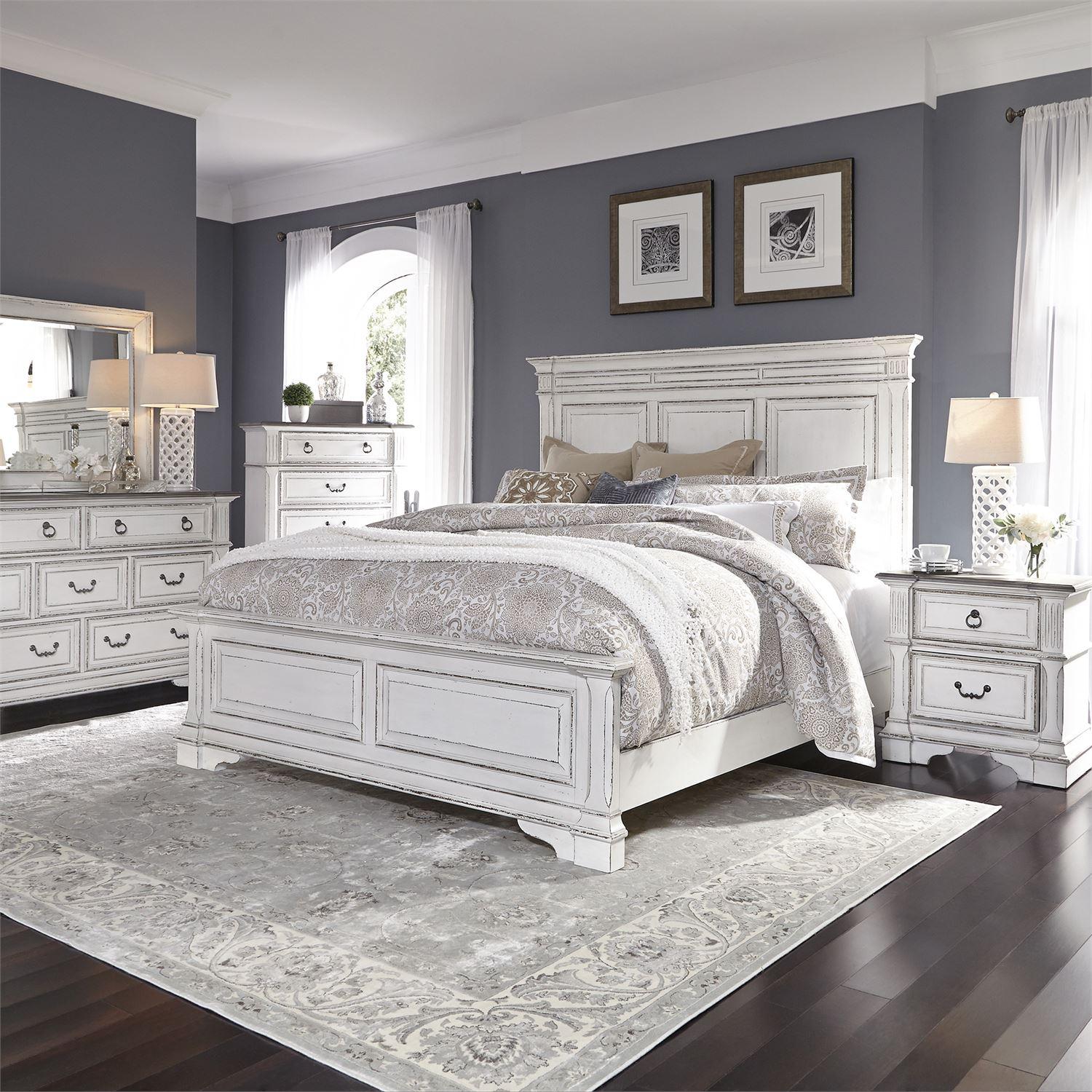  Size_Queen --  Liberty Furniture Industries Inc. Abbey Park Panel Bed IMAGE 2