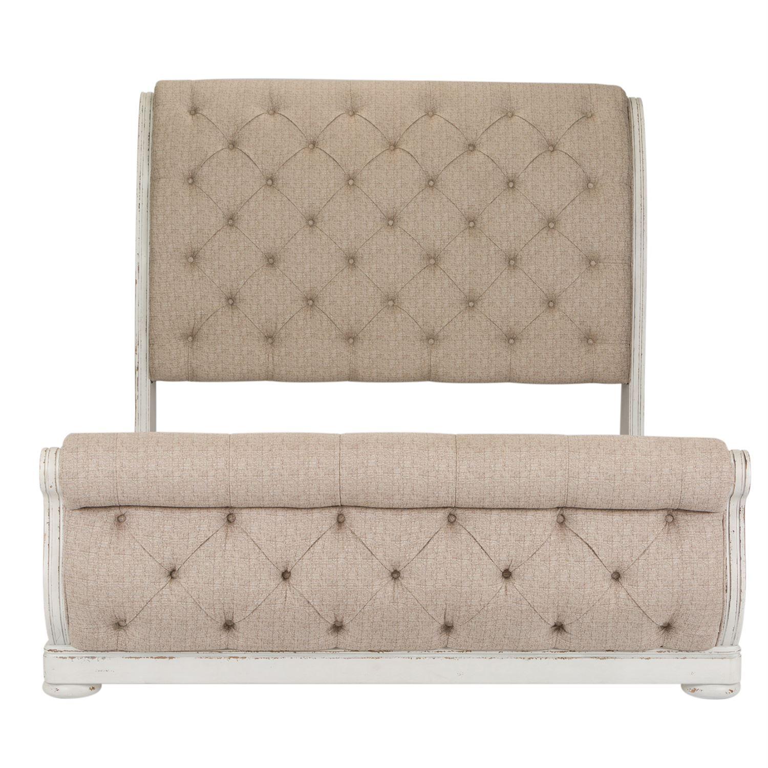  Size_Queen --  Liberty Furniture Industries Inc. Abbey Park Upholstered Sleigh Bed IMAGE 2