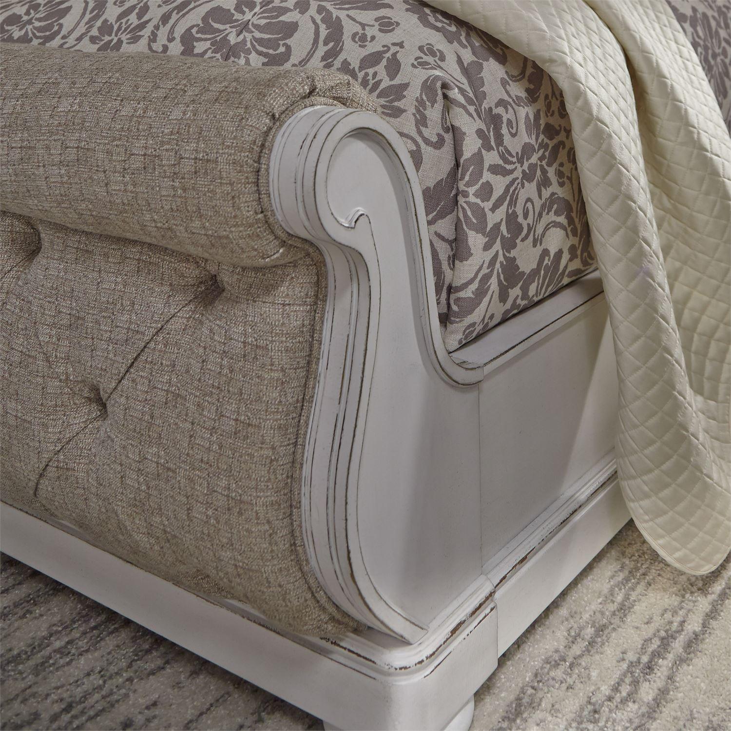  Size_Queen --  Liberty Furniture Industries Inc. Abbey Park Upholstered Sleigh Bed IMAGE 7