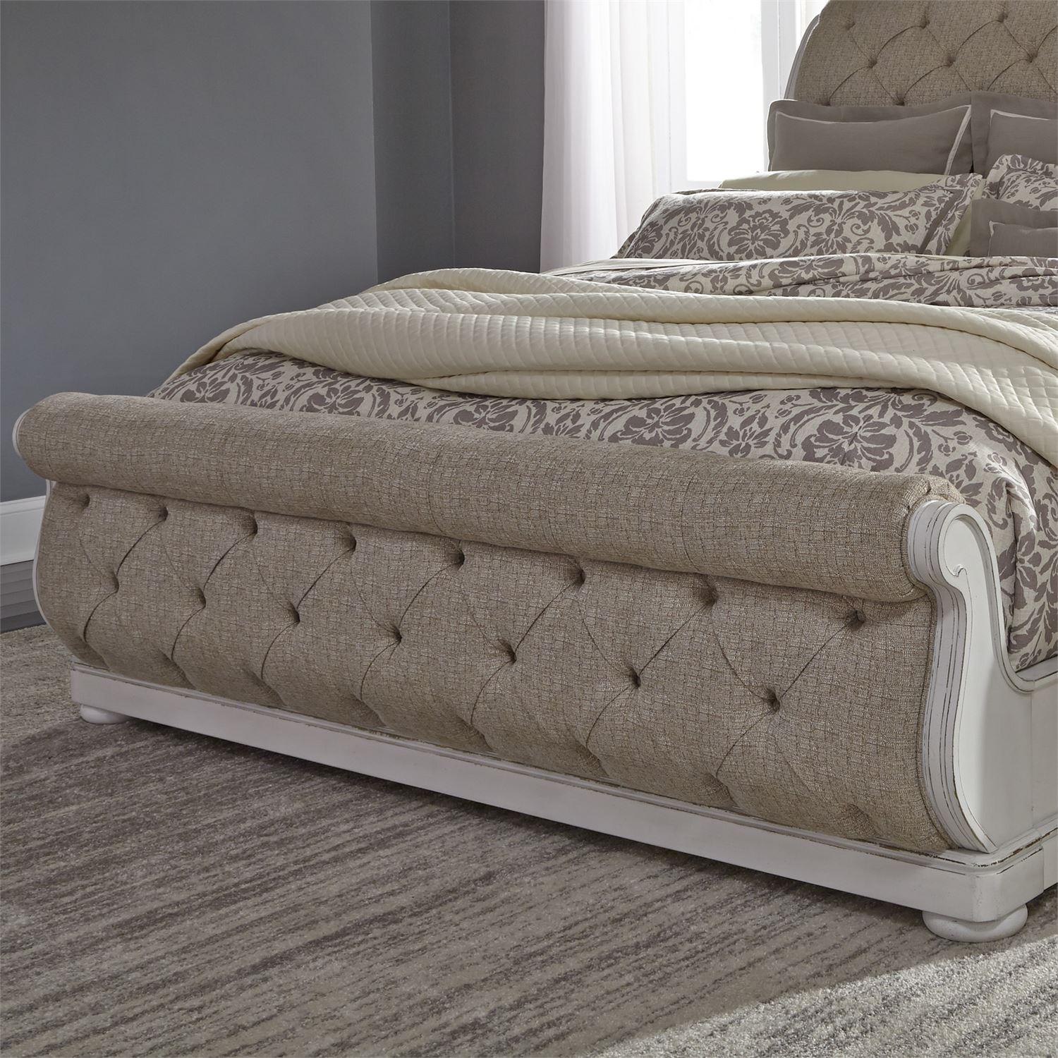  Size_King --  Abbey Park 520-BR-KUSL King Upholstered Sleigh Bed IMAGE 6