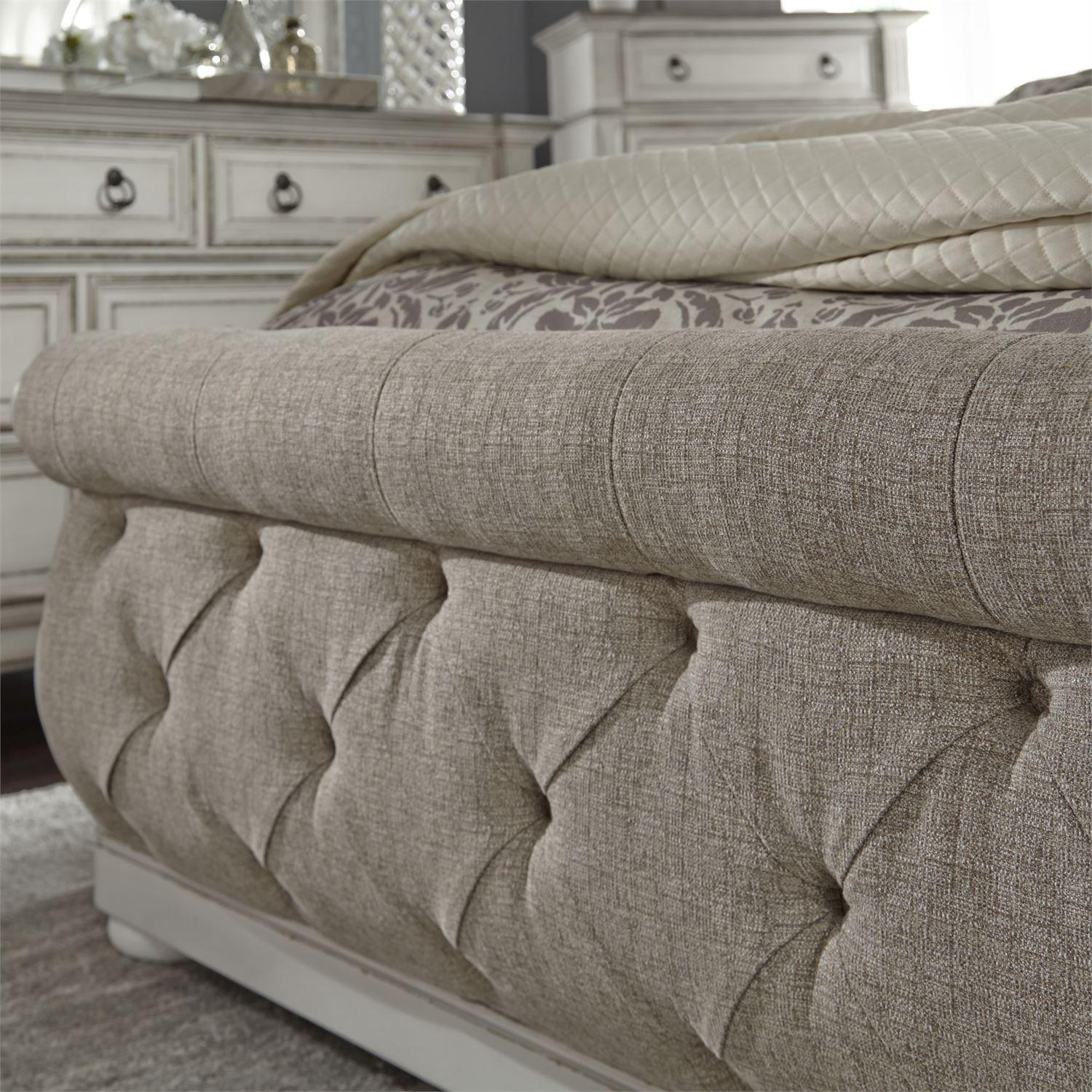  Size_King --  Abbey Park 520-BR-KUSL King Upholstered Sleigh Bed IMAGE 8