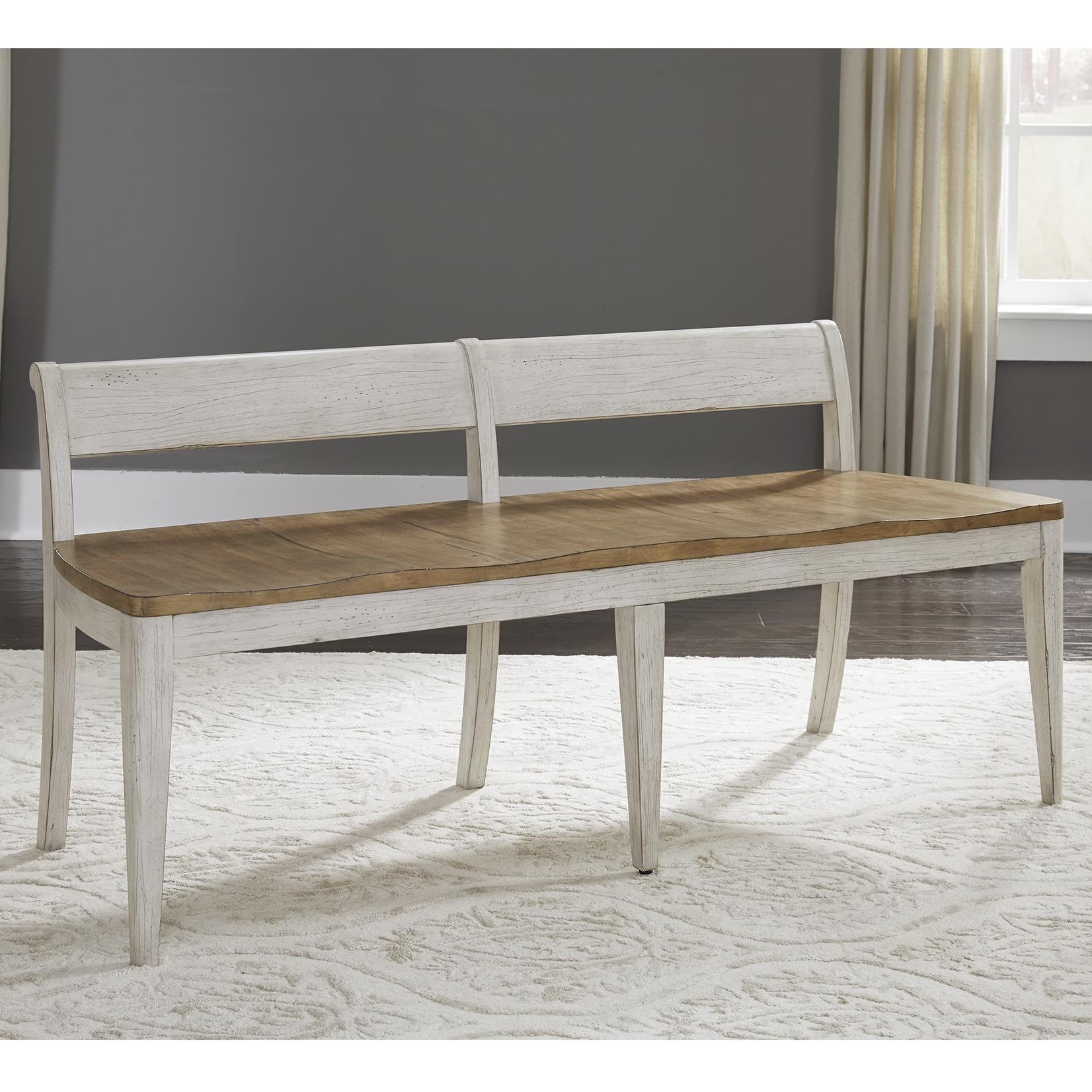  Liberty Furniture Industries Inc. Farmhouse Reimagined Counter Height Bench 652-C9000B IMAGE 1