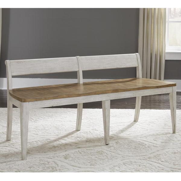 Liberty Furniture Industries Inc. Farmhouse Reimagined Counter Height Bench 652-C9000B