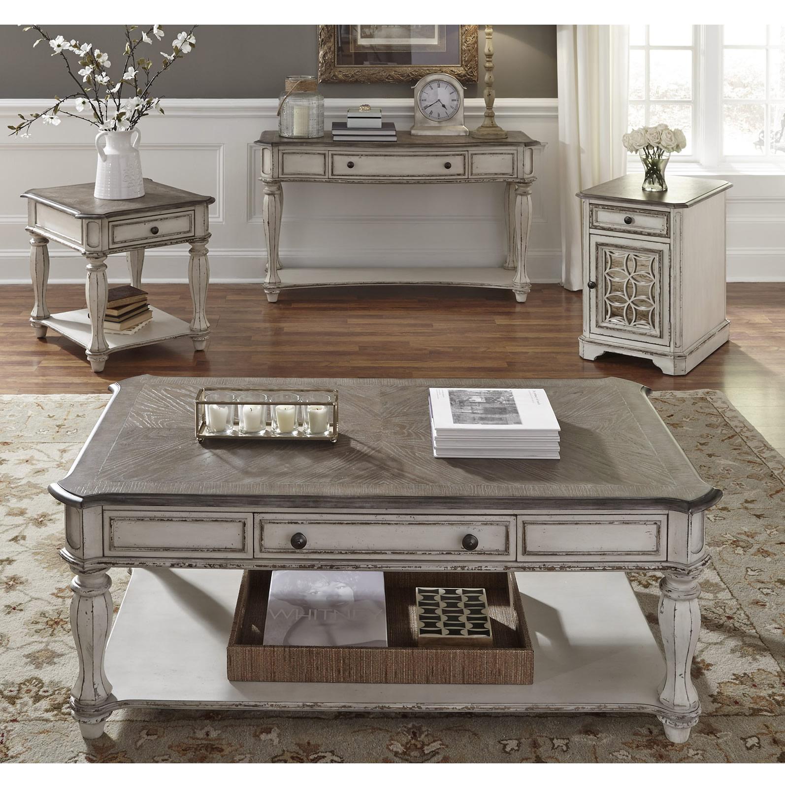  Liberty Furniture Industries Inc. Magnolia Manor Occasional Table Set 244-OT-3PCS IMAGE 1