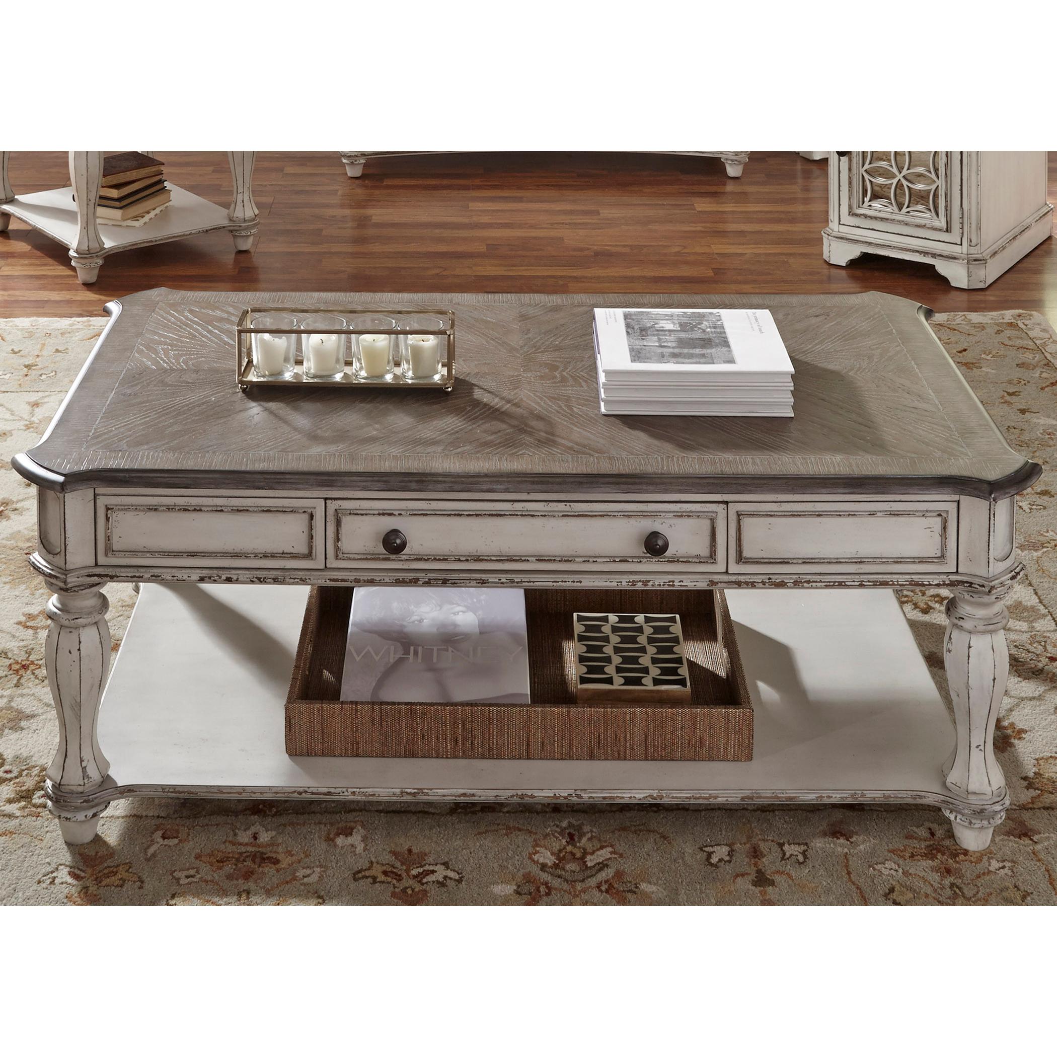  Liberty Furniture Industries Inc. Magnolia Manor Occasional Table Set 244-OT-3PCS IMAGE 2