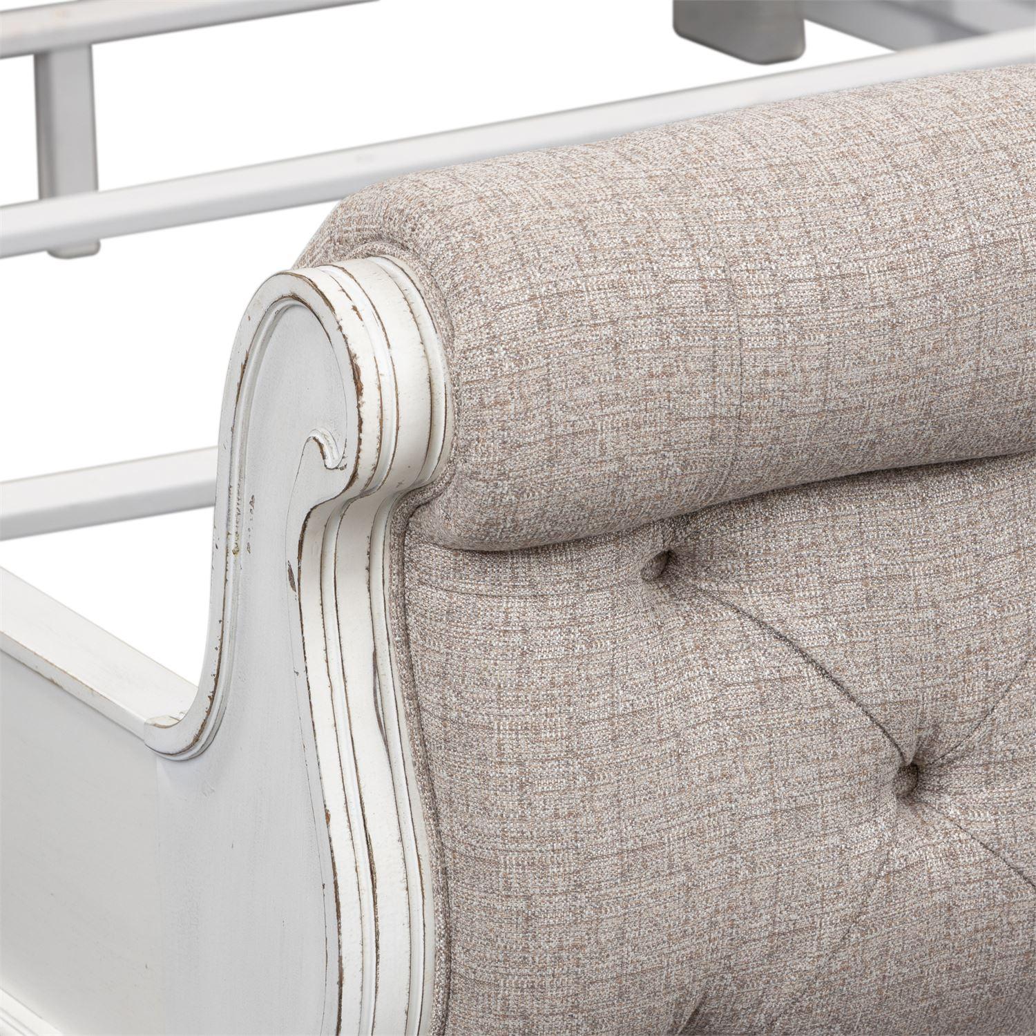  Size_King --  Magnolia Manor 244-BR-KUSL King Upholstered Sleigh Bed IMAGE 6