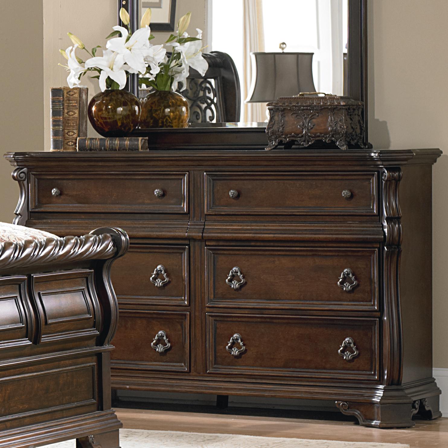 Liberty Furniture Industries Inc. Arbor Place 6-Drawer Dresser with Mirror 575-BR-DM IMAGE 2